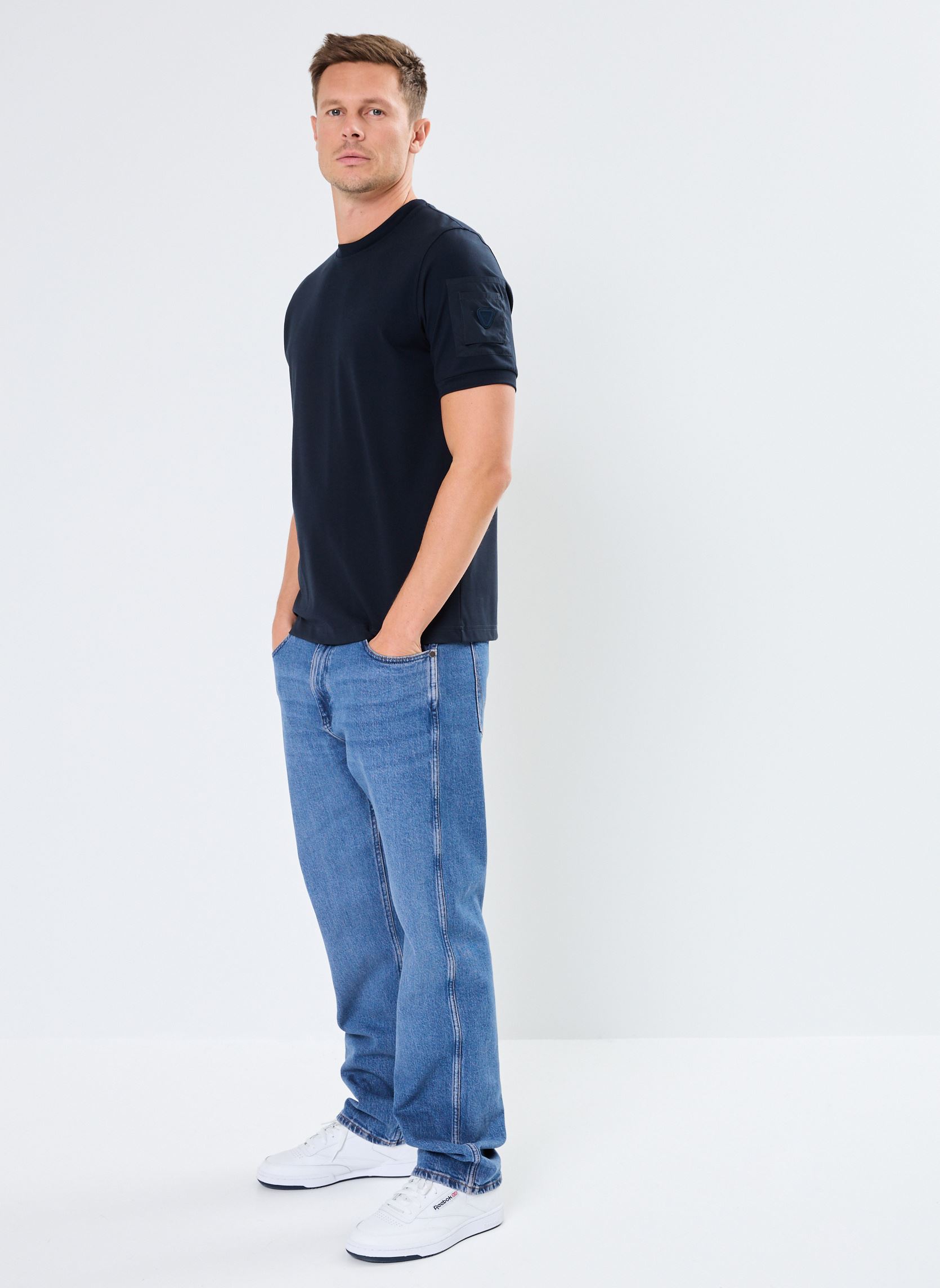 Tee-shirts manches courtes Timeo Tee shirt Manches Courtes homme bleu Gertrude Tee-shirts manches courtes Timeo Tee shirt Manches Courtes homme bleu NIGHT