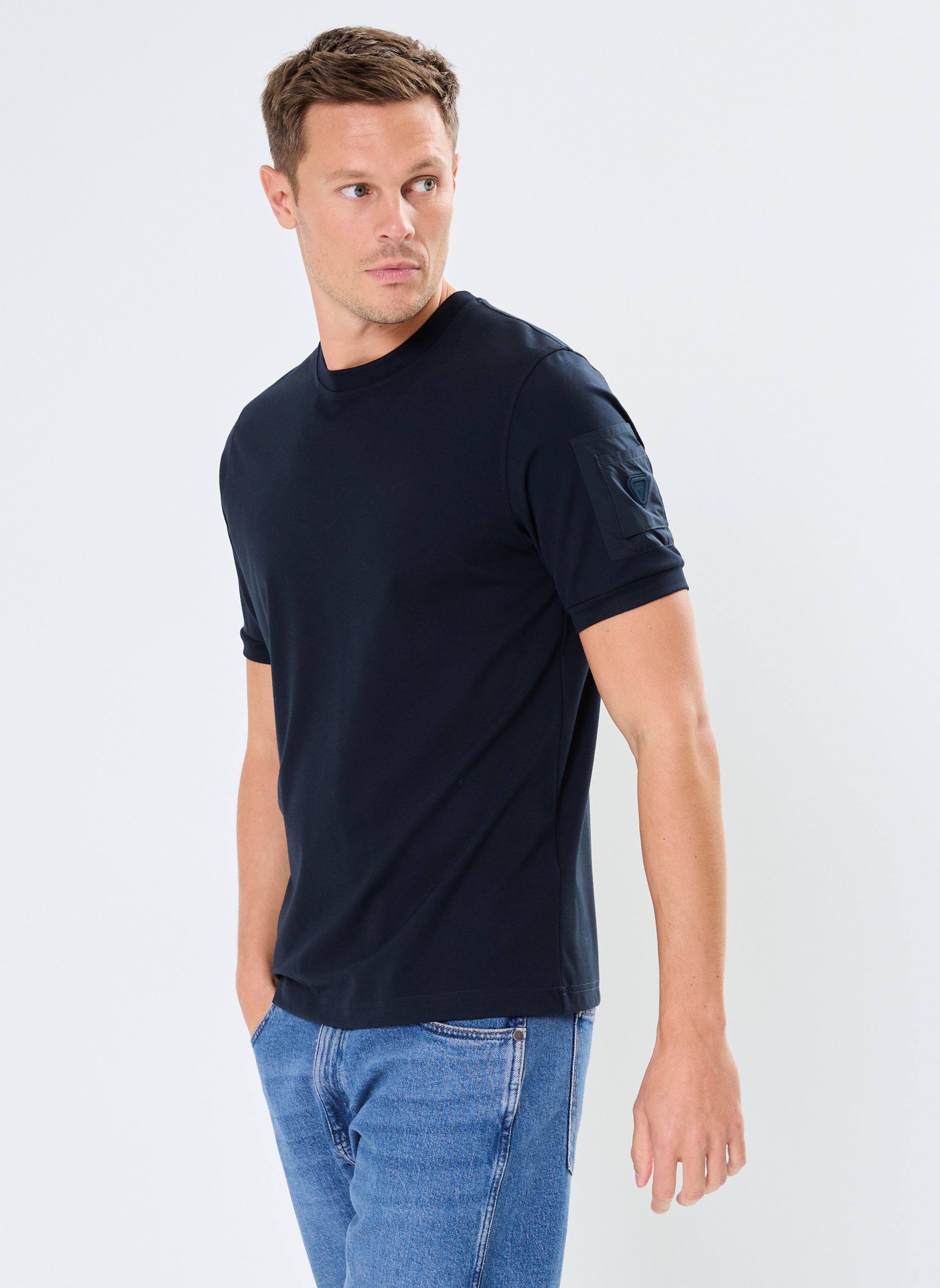 Tee-shirts manches courtes Timeo Tee shirt Manches Courtes homme bleu Gertrude Tee-shirts manches courtes Timeo Tee shirt Manches Courtes homme bleu NIGHT