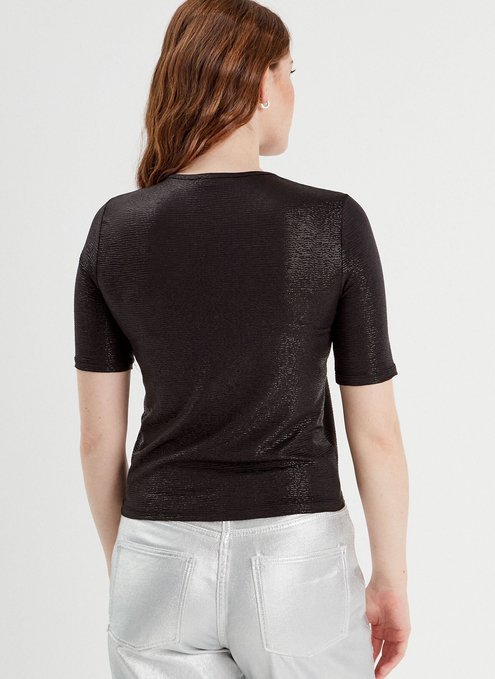 Tee-shirts manches courtes KSHINY femme noir Cache Cache Tee-shirts manches courtes KSHINY femme noir JET BLACK