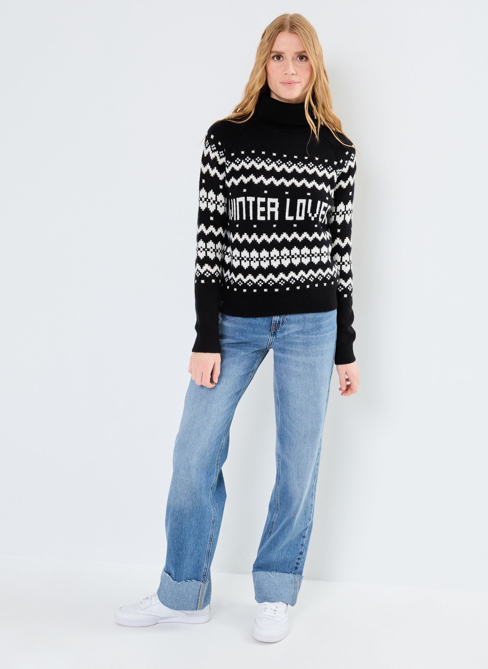 Truien PIXELPULROUL dames zwart Cache Cache Truien PIXELPULROUL dames zwart JET BLACK