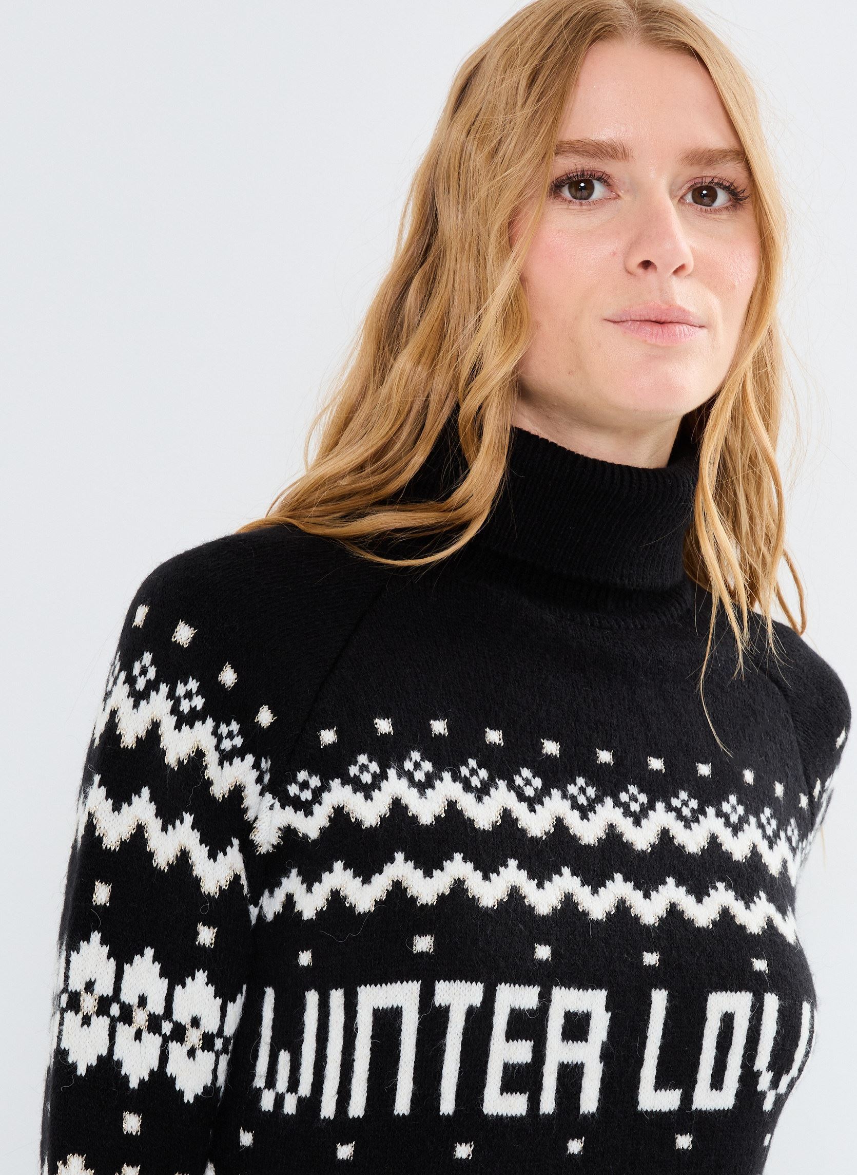 Truien PIXELPULROUL dames zwart Cache Cache Truien PIXELPULROUL dames zwart JET BLACK