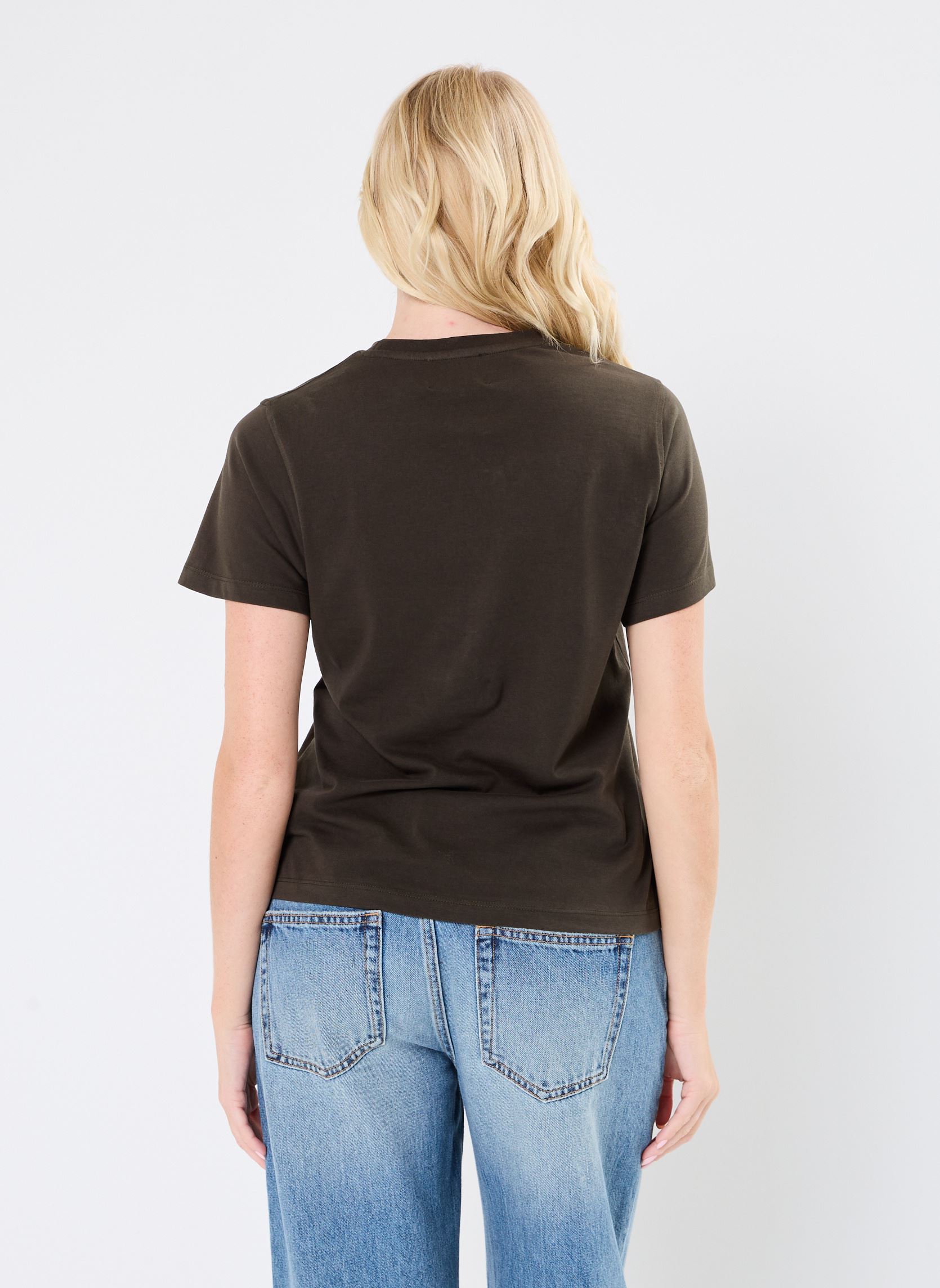 Tee-shirts manches courtes Leopoldine College Tee shirts femme vert Gertrude Tee-shirts manches courtes Leopoldine College Tee shirts femme vert KAKI