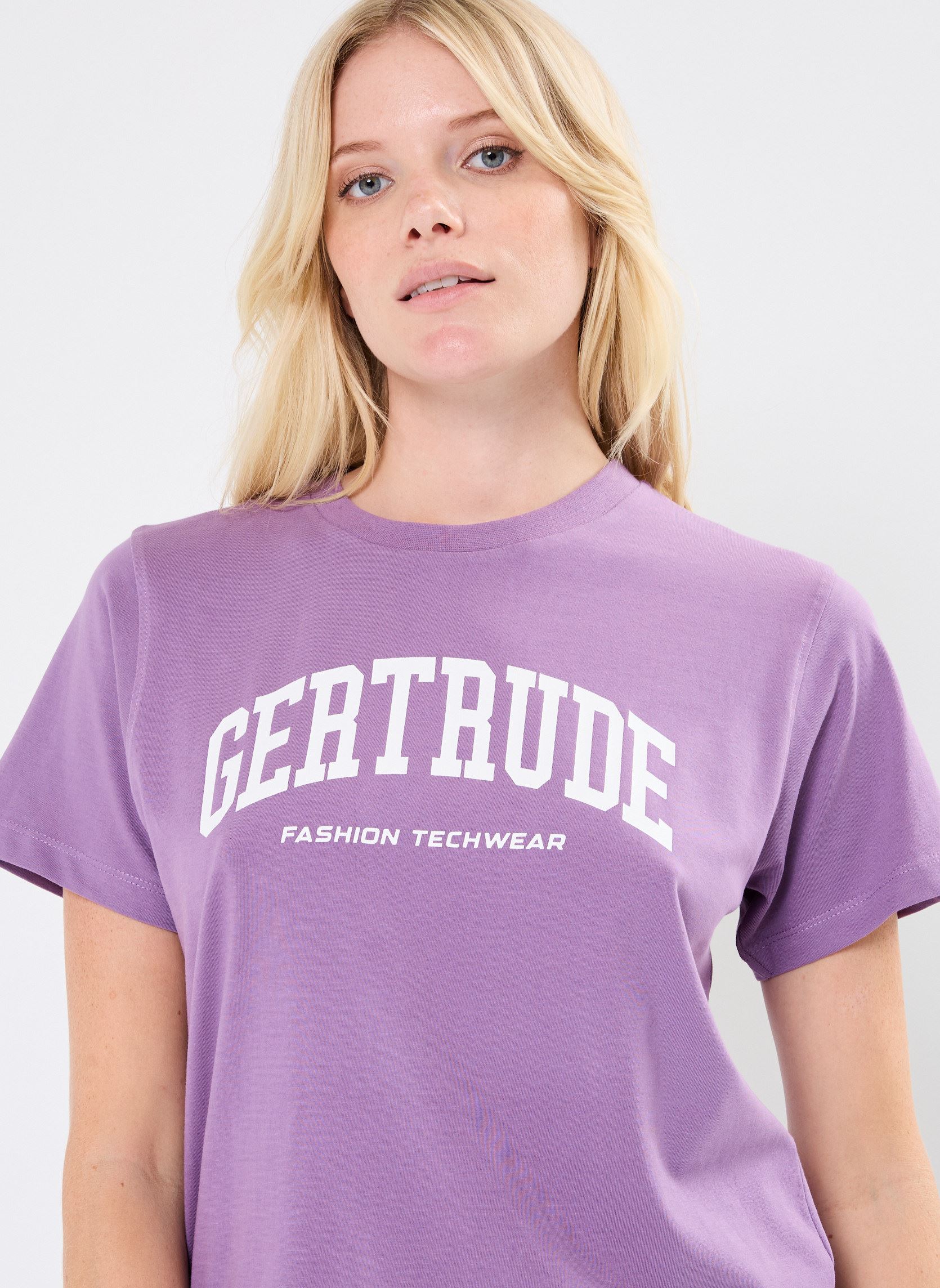 Tee-shirts manches courtes Leopoldine College Tee shirt femme violet Gertrude Tee-shirts manches courtes Leopoldine College Tee shirt femme violet MAUVE