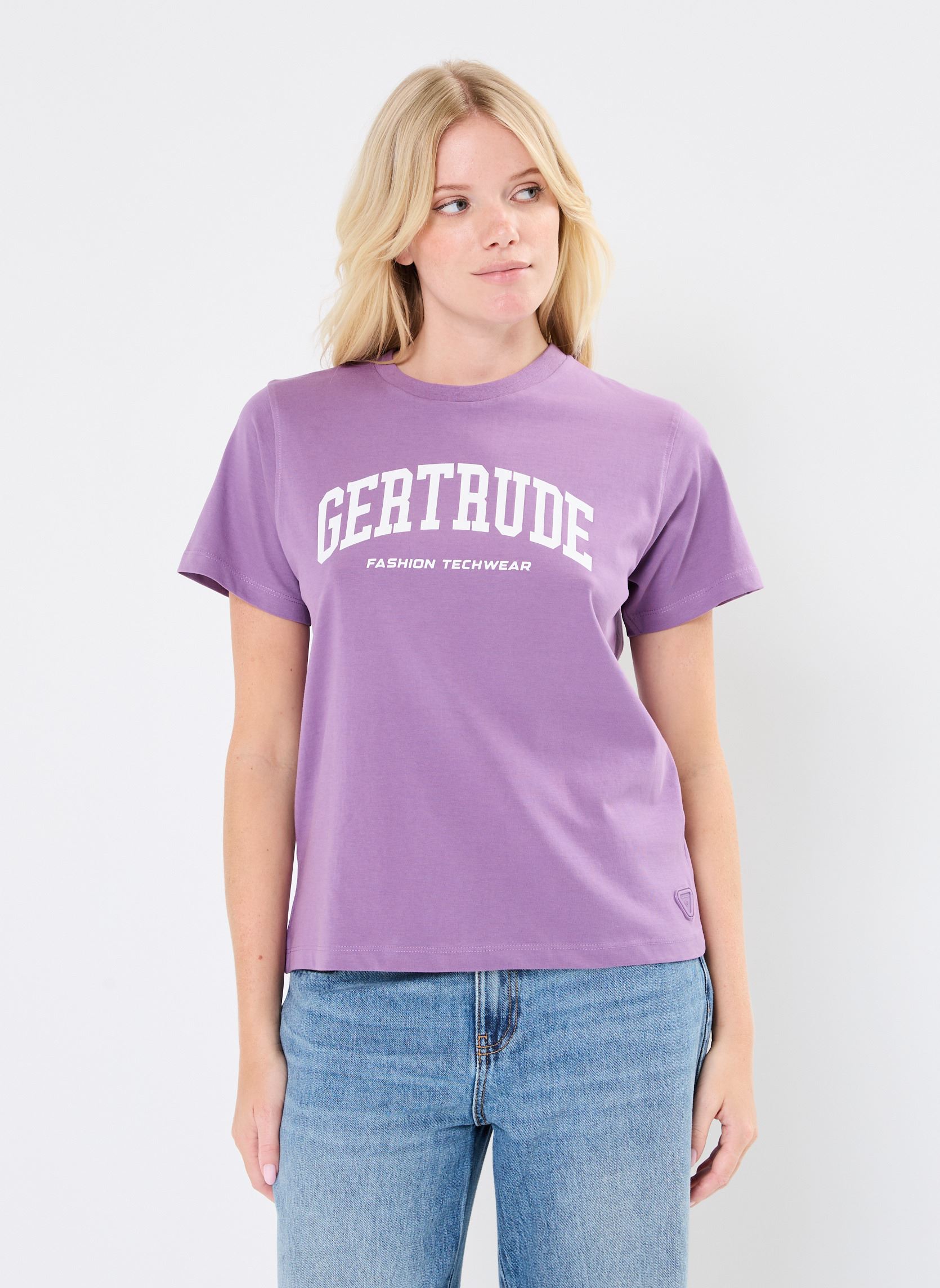 Tee-shirts manches courtes Leopoldine College Tee shirt femme violet Gertrude Tee-shirts manches courtes Leopoldine College Tee shirt femme violet MAUVE