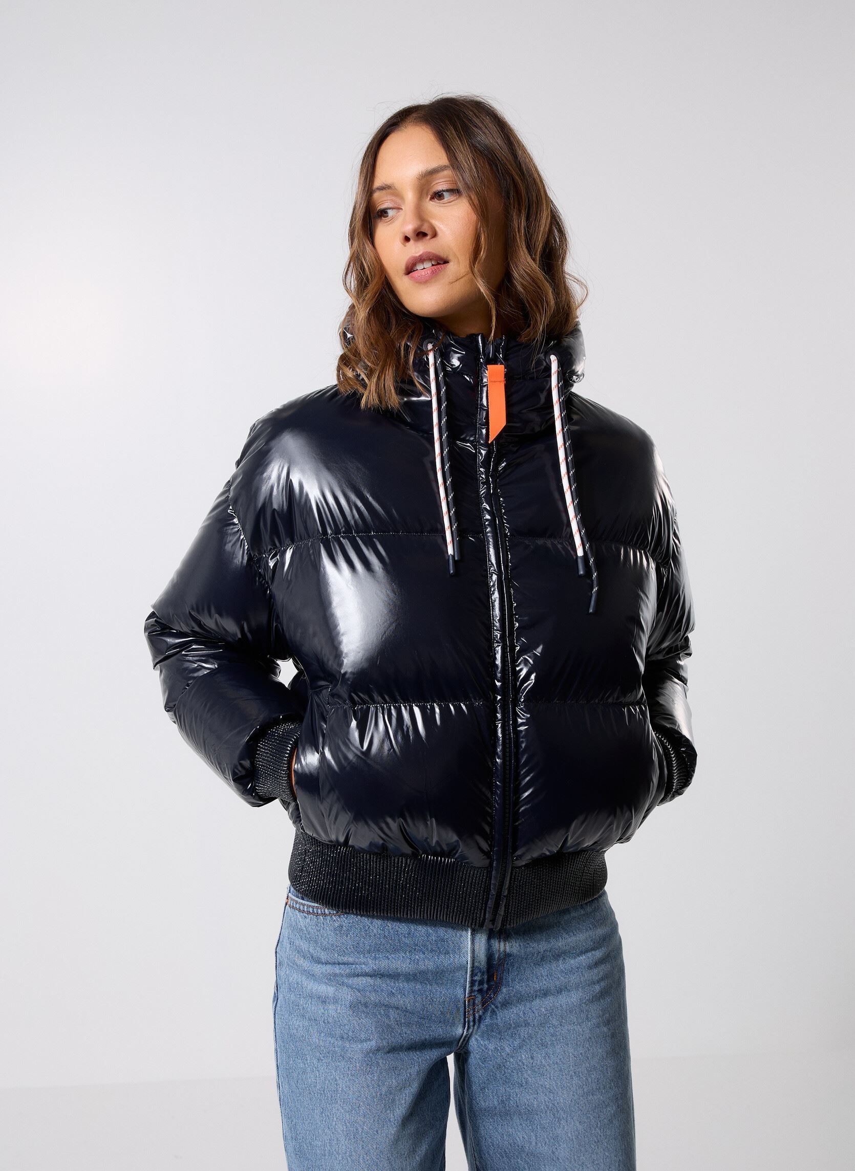 Doudounes Nine Doudoune femme noir Gertrude Doudounes Nine Doudoune femme noir DARK NIGHT