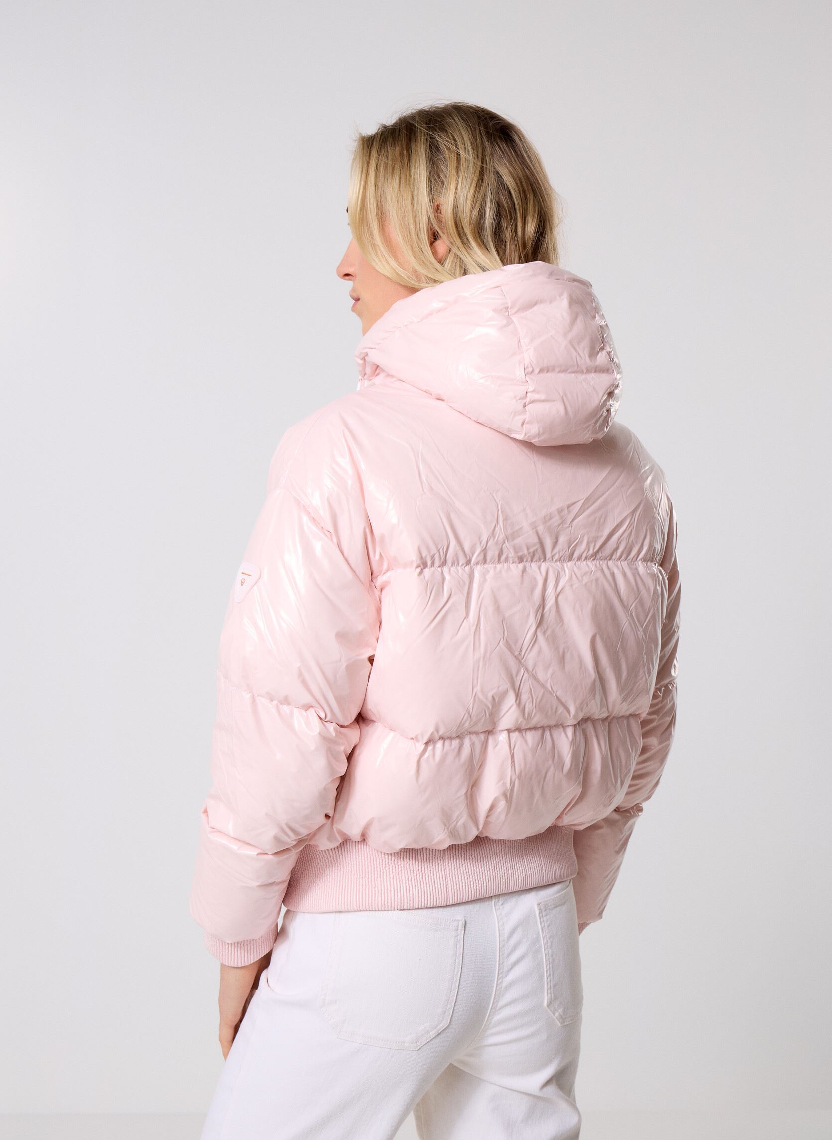 Gewatteerde jassen Nine Doudoune dames roze Gertrude Gewatteerde jassen Nine Doudoune dames roze POUDRE
