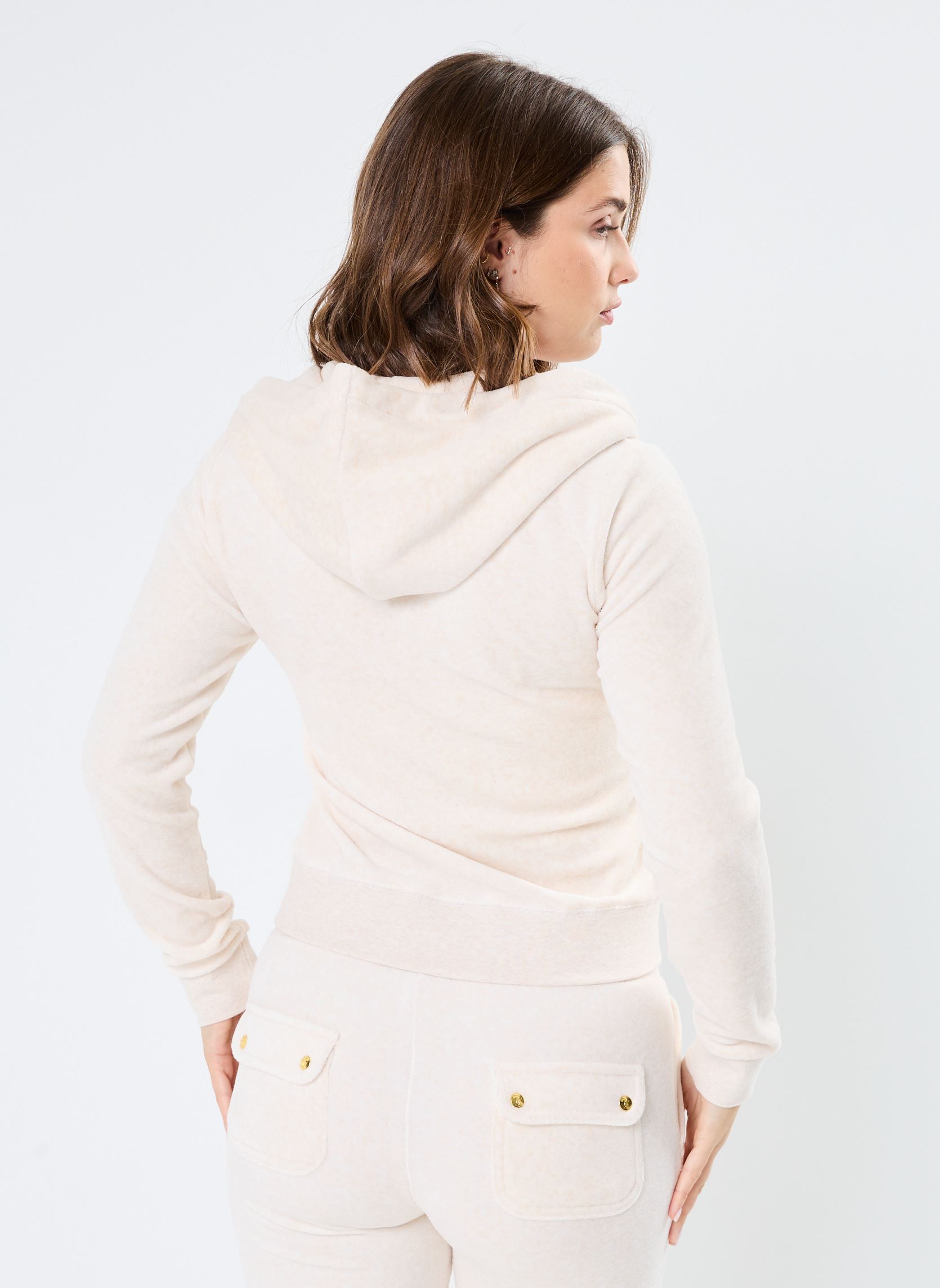 Sweats zippés Robertson Gold femme blanc JUICY COUTURE Sweats zippés Robertson Gold femme blanc OATMEAL MARL