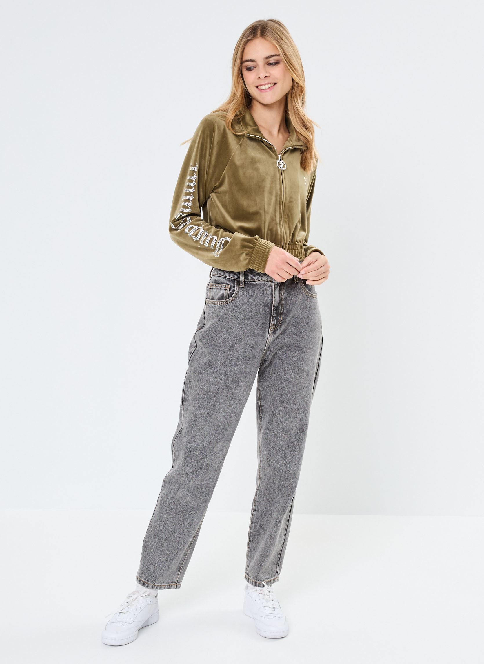 Sweats zippés Tasha femme vert JUICY COUTURE Sweats zippés Tasha femme vert DARK OLIVE