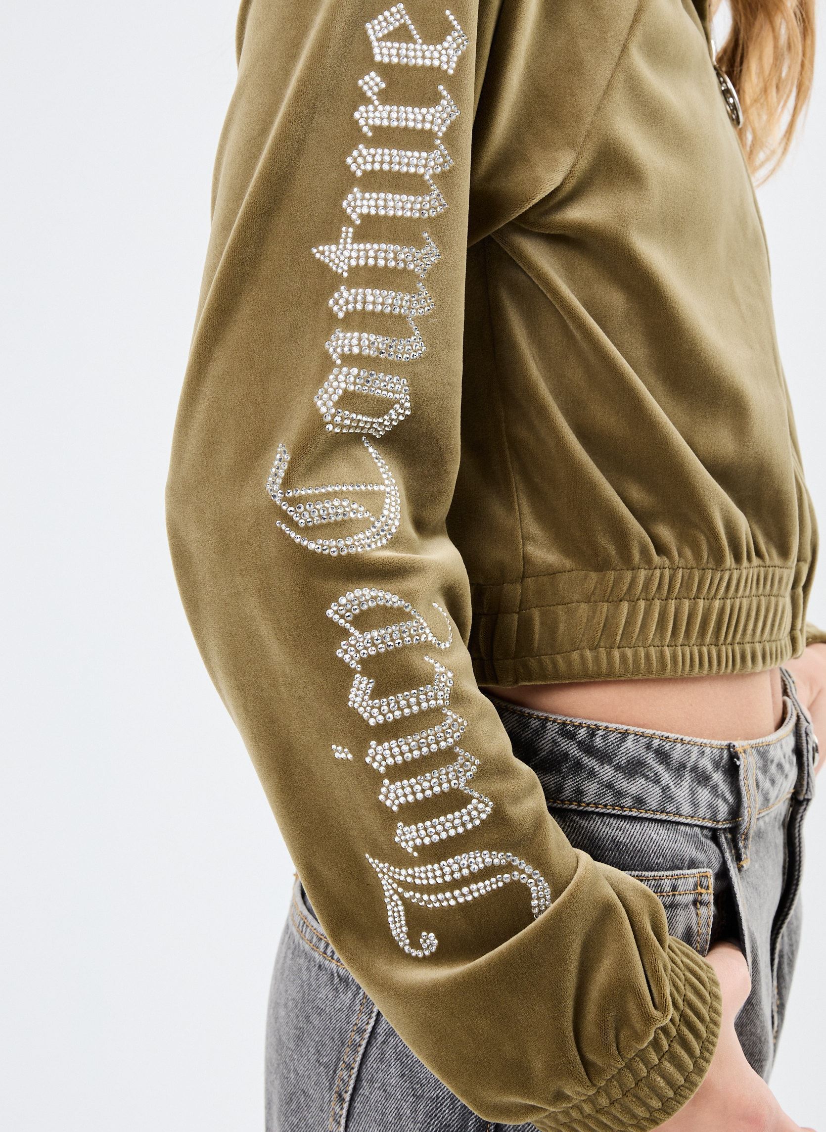 Sweats zippés Tasha femme vert JUICY COUTURE Sweats zippés Tasha femme vert DARK OLIVE
