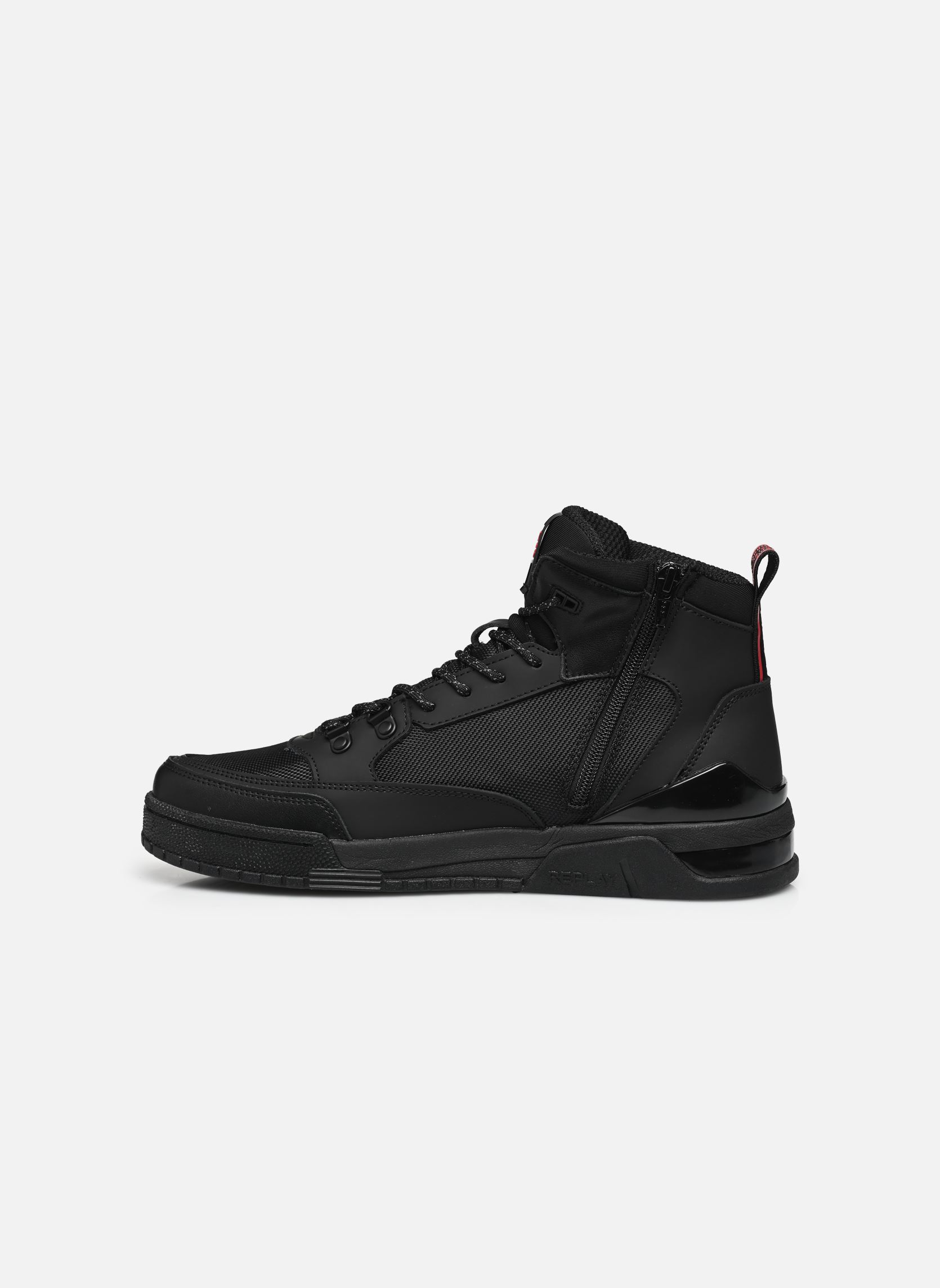 Hoge sneakers Astro speed X H heren zwart Replay Hoge sneakers Astro speed X H heren zwart BLACK/RED