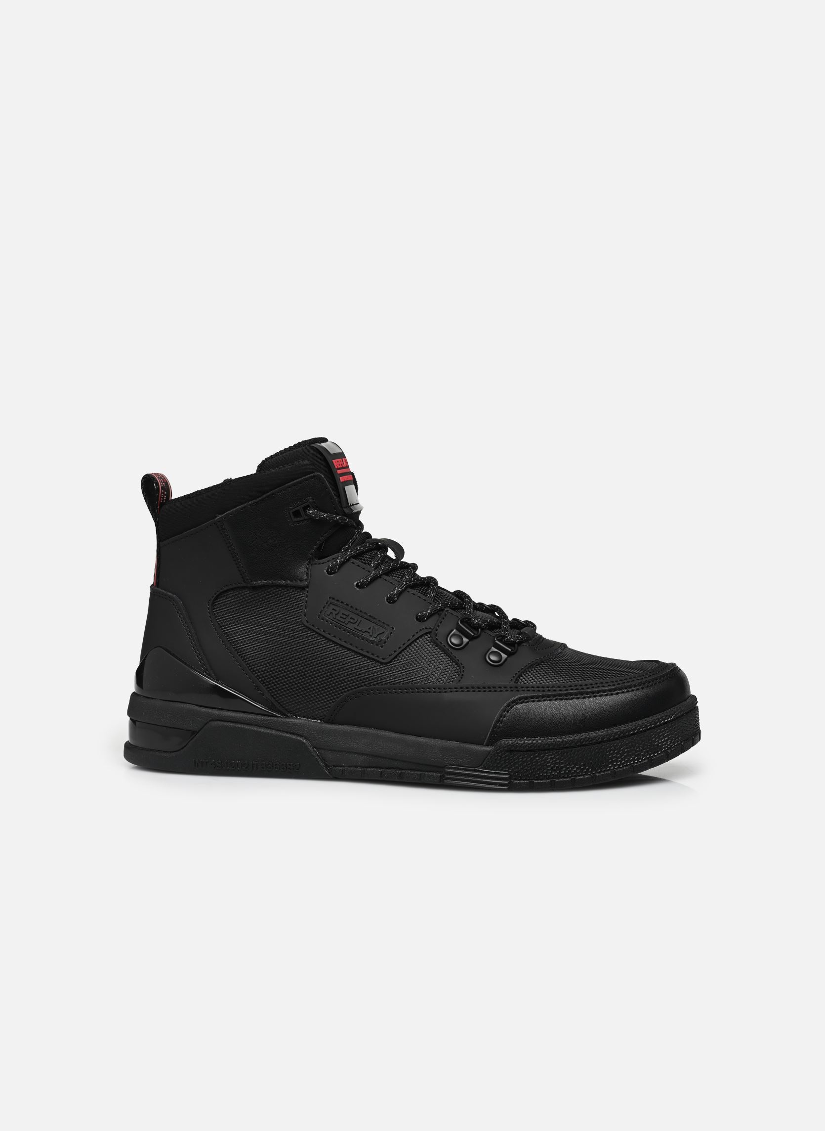 Hoge sneakers Astro speed X H heren zwart Replay Hoge sneakers Astro speed X H heren zwart BLACK/RED