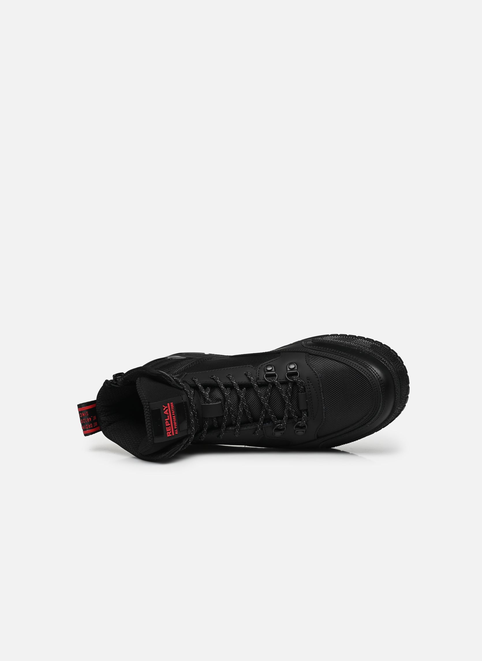 Hoge sneakers Astro speed X H heren zwart Replay Hoge sneakers Astro speed X H heren zwart BLACK/RED