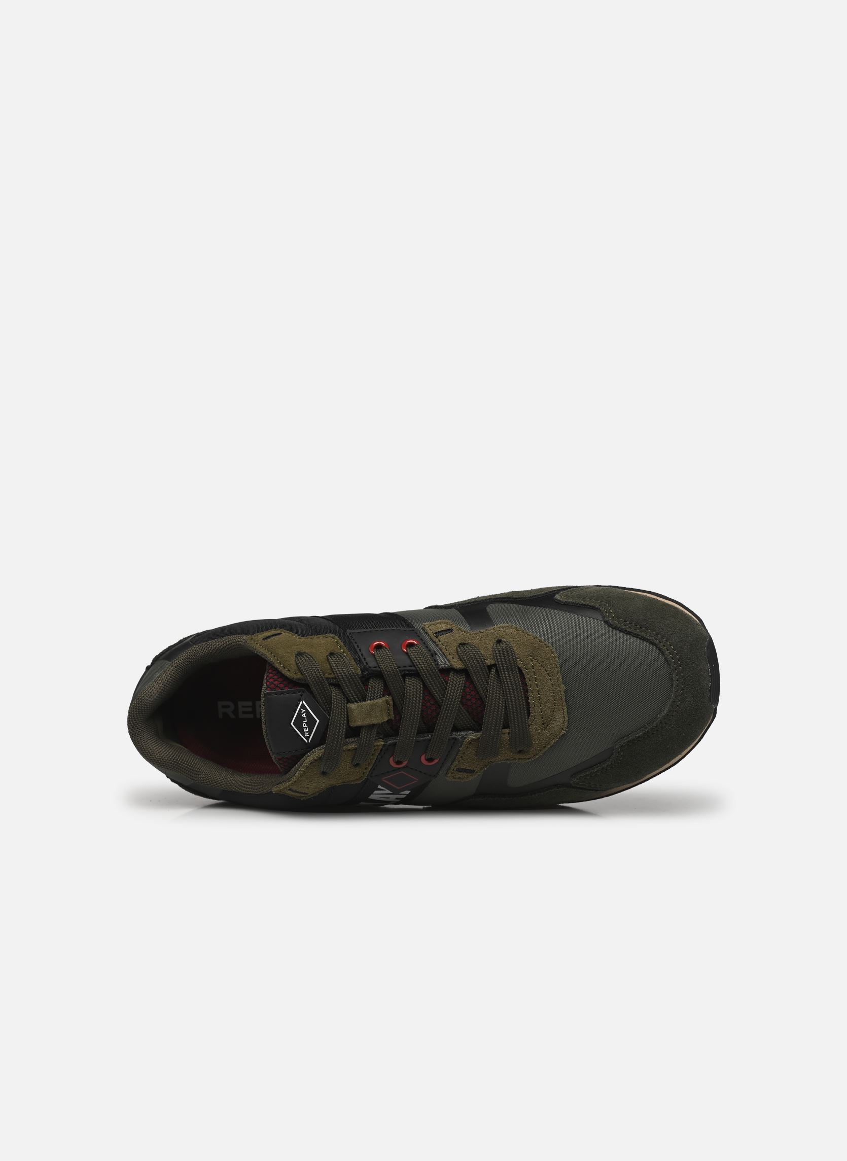 Baskets Adrien Shades H homme vert Replay Baskets Adrien Shades H homme vert MIL GREEN/RED
