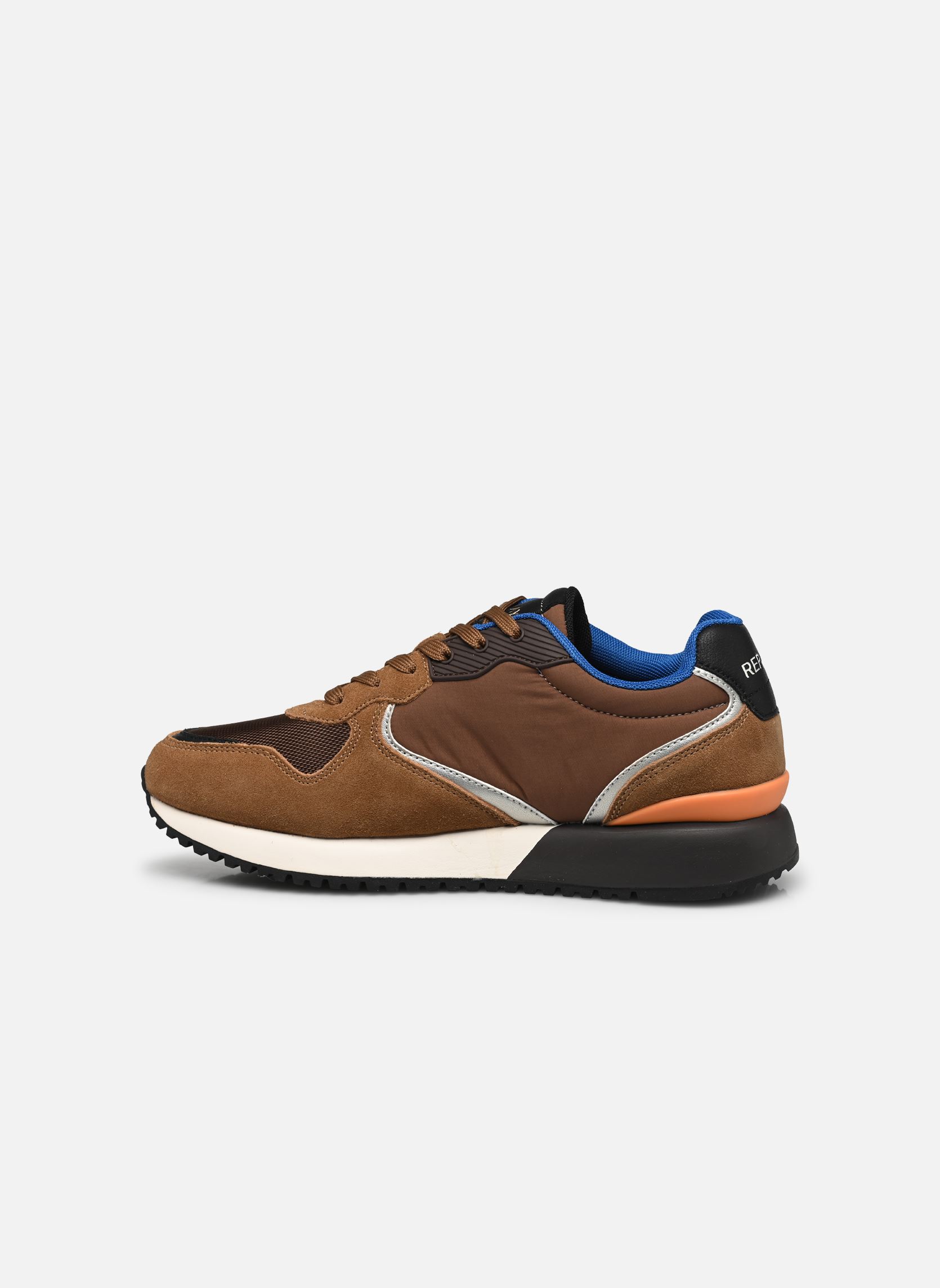 Sneakers Fiber M Space H heren bruin Replay Sneakers Fiber M Space H heren bruin TAUPE/LT BLUE