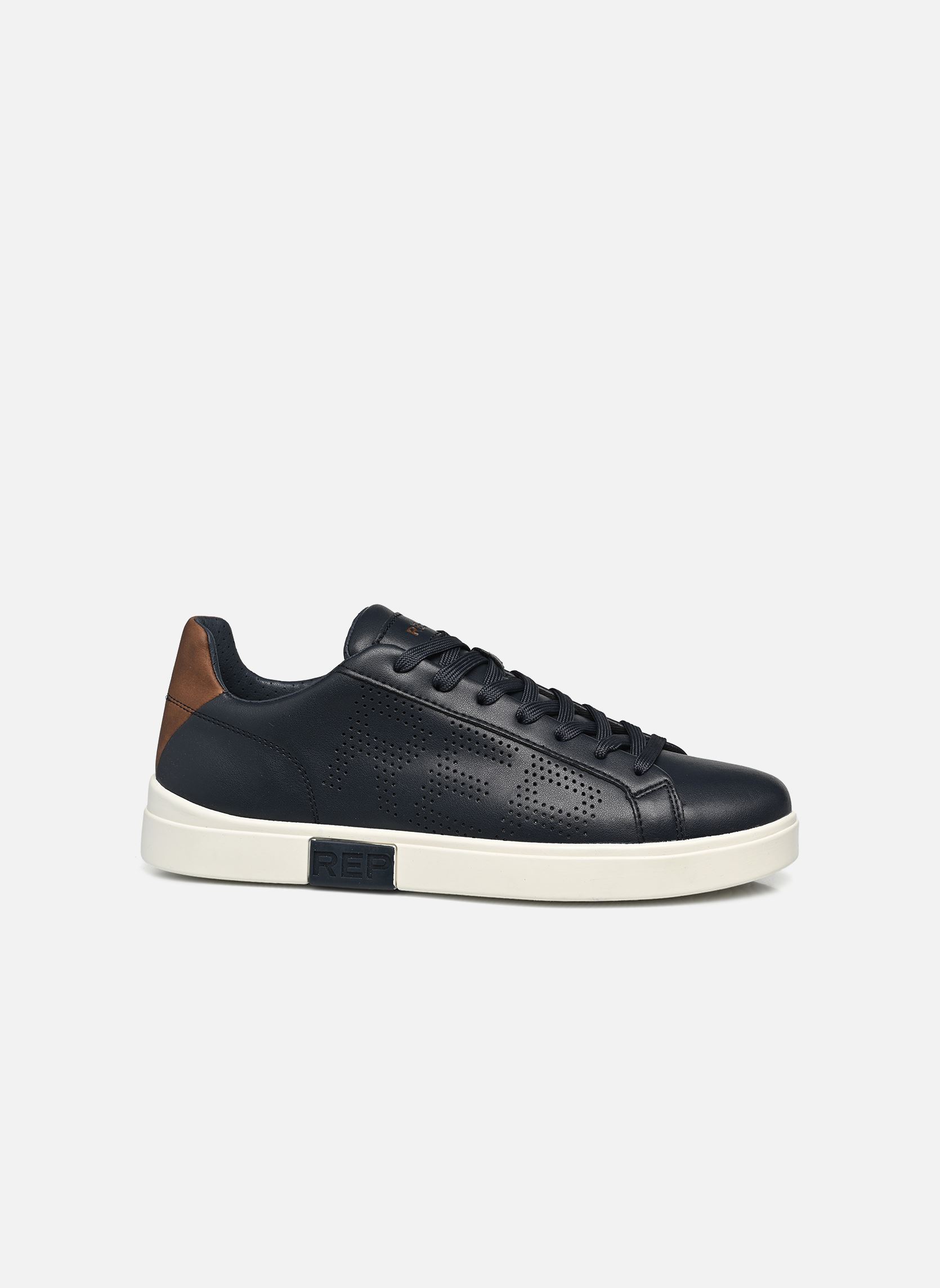 Baskets Polys studio H homme marron Replay Baskets Polys studio H homme marron NAVY/BROWN