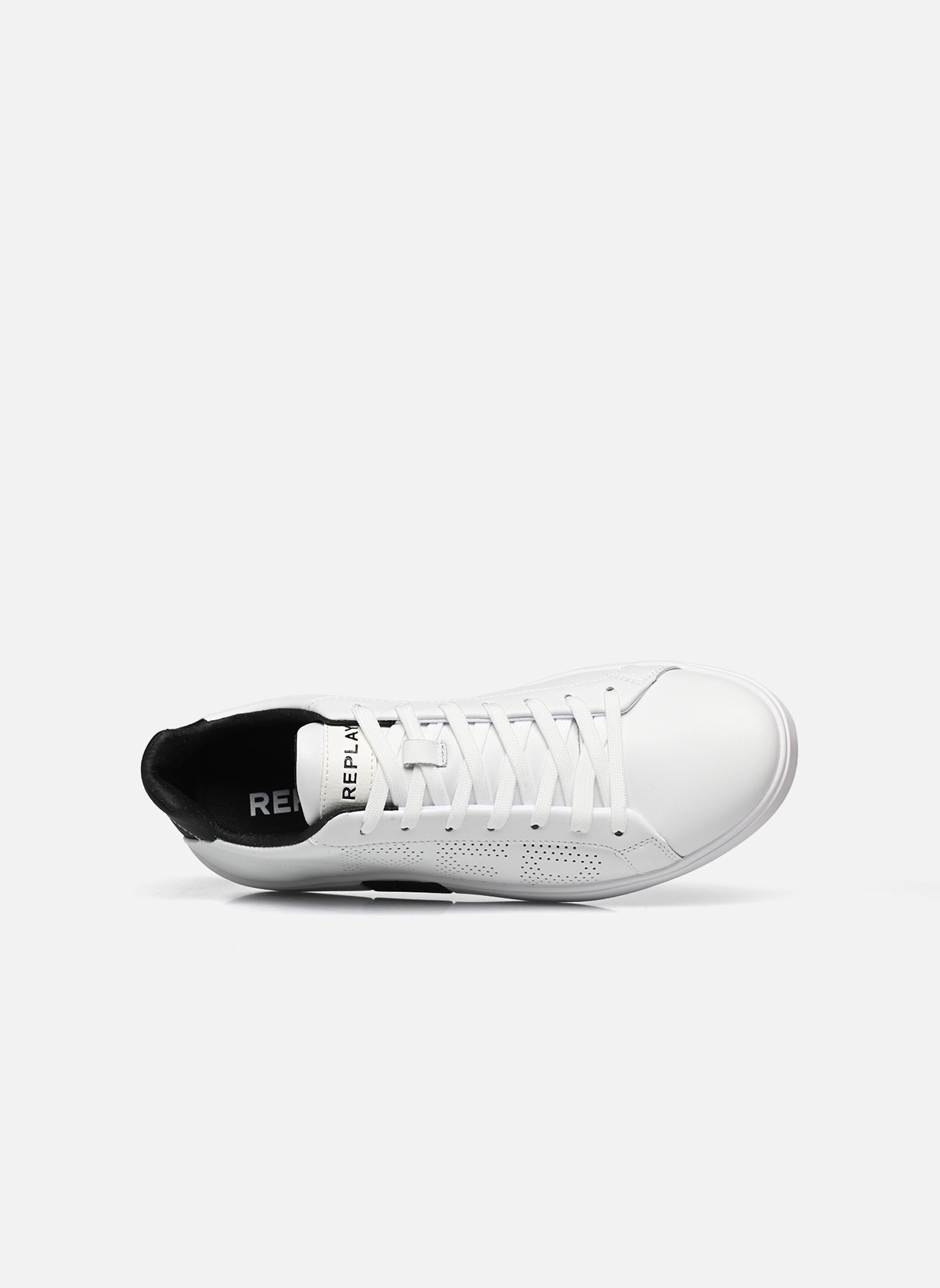 Baskets Polys studio H homme blanc Replay Baskets Polys studio H homme blanc WHITE/BLACK