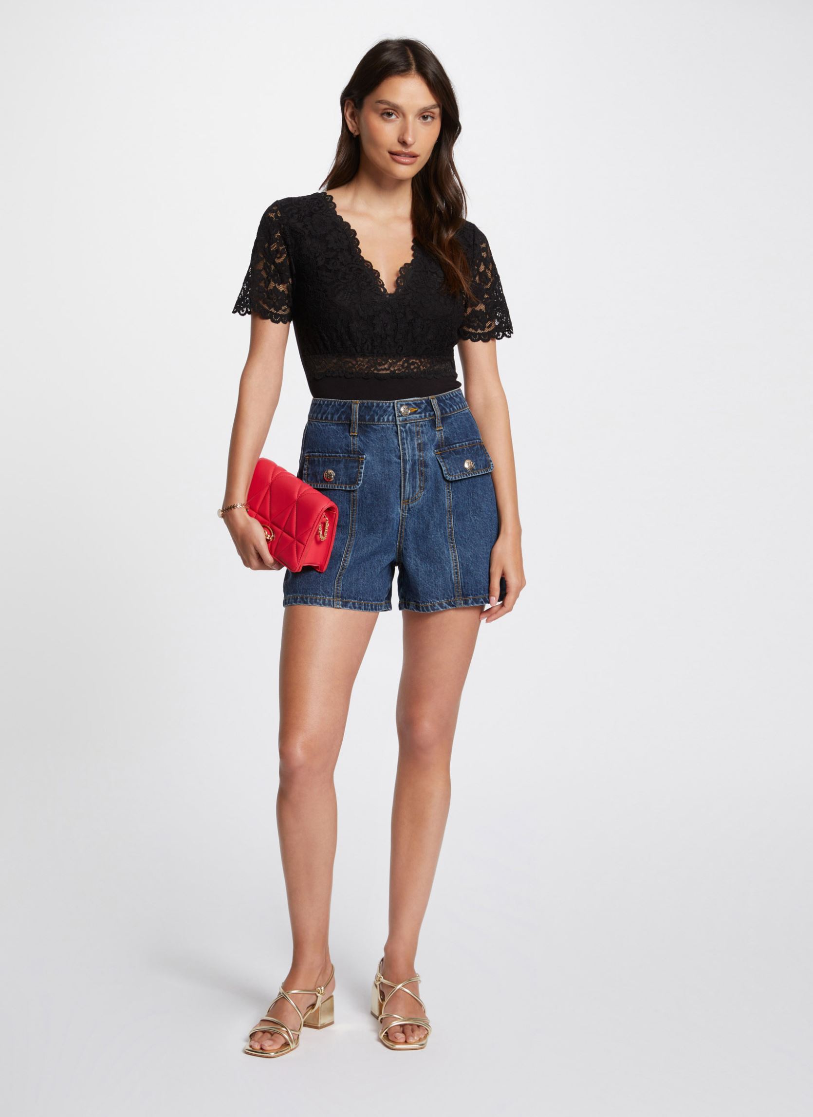 Bodys 242-DRIA femme noir Morgan Bodys 242-DRIA femme noir NOIR