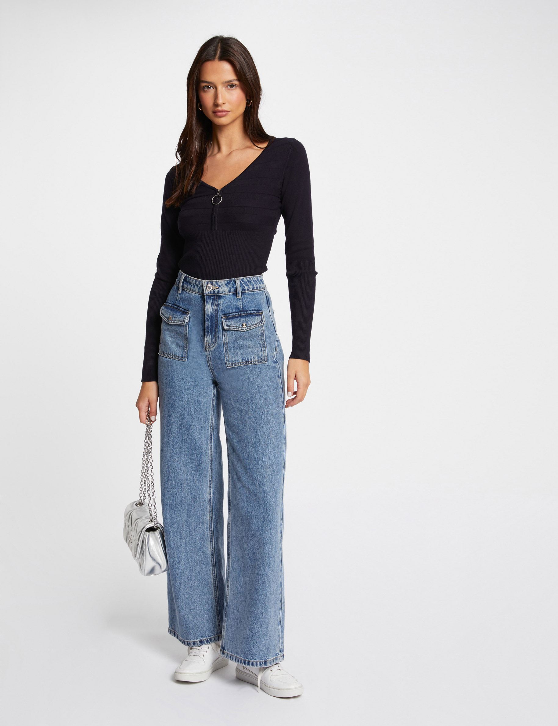 Pulls 222-MENZA femme bleu Morgan Pulls 222-MENZA femme bleu MARINE