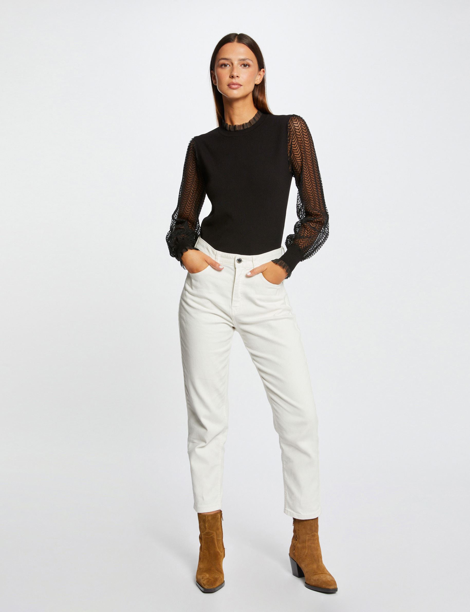 Pulls 232-MBILY femme noir Morgan Pulls 232-MBILY femme noir NOIR