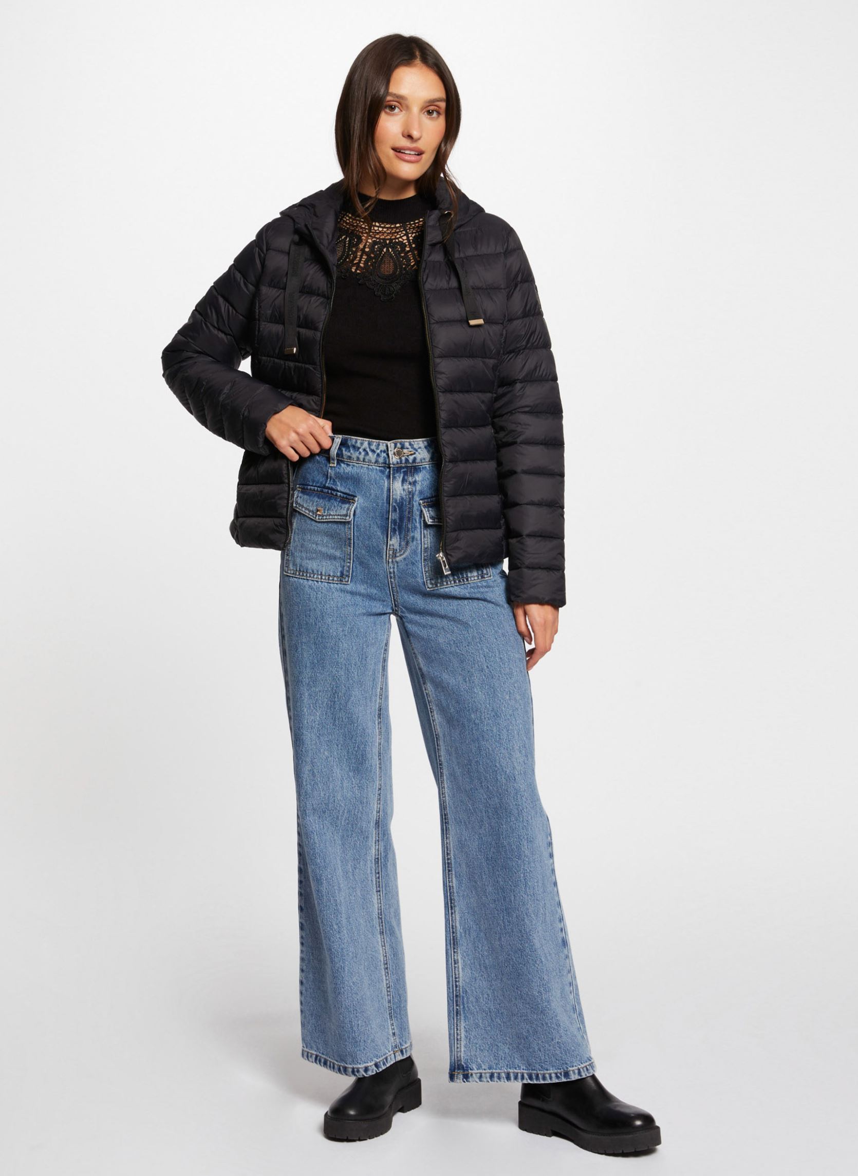 Chaqueta 242-GKADIA mujer negro Morgan Chaqueta 242-GKADIA mujer negro NOIR