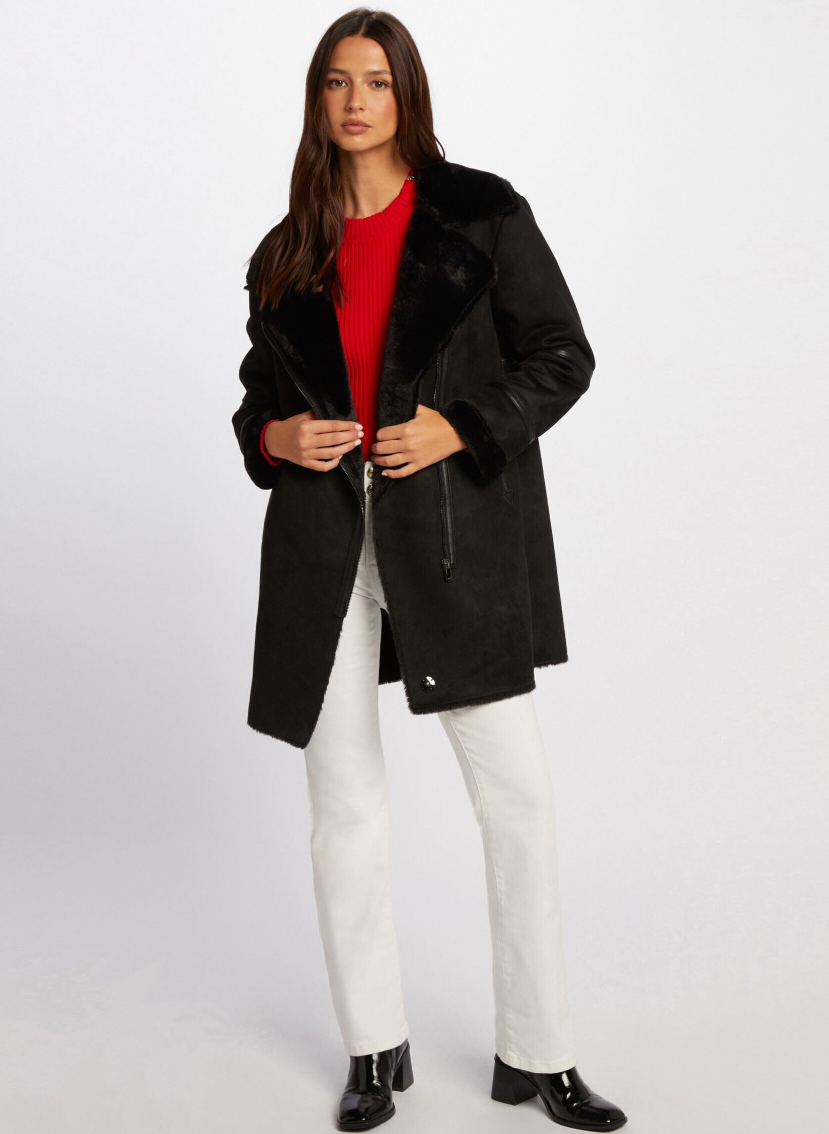 Mäntel 242-GLANA damen schwarz Morgan Mäntel 242-GLANA damen schwarz NOIR