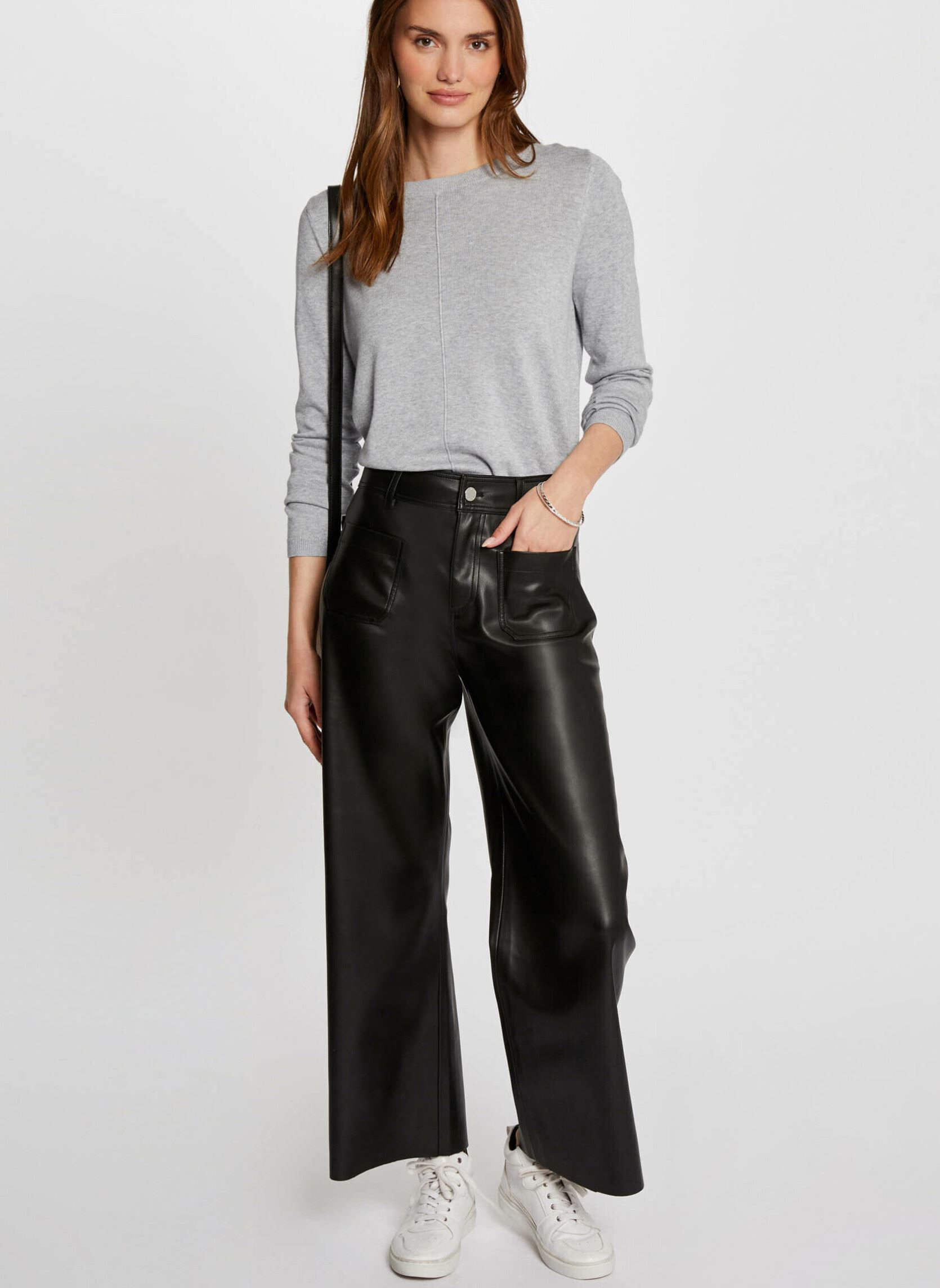 Weite Hosen 242-PCHOU damen schwarz Morgan Weite Hosen 242-PCHOU damen schwarz NOIR