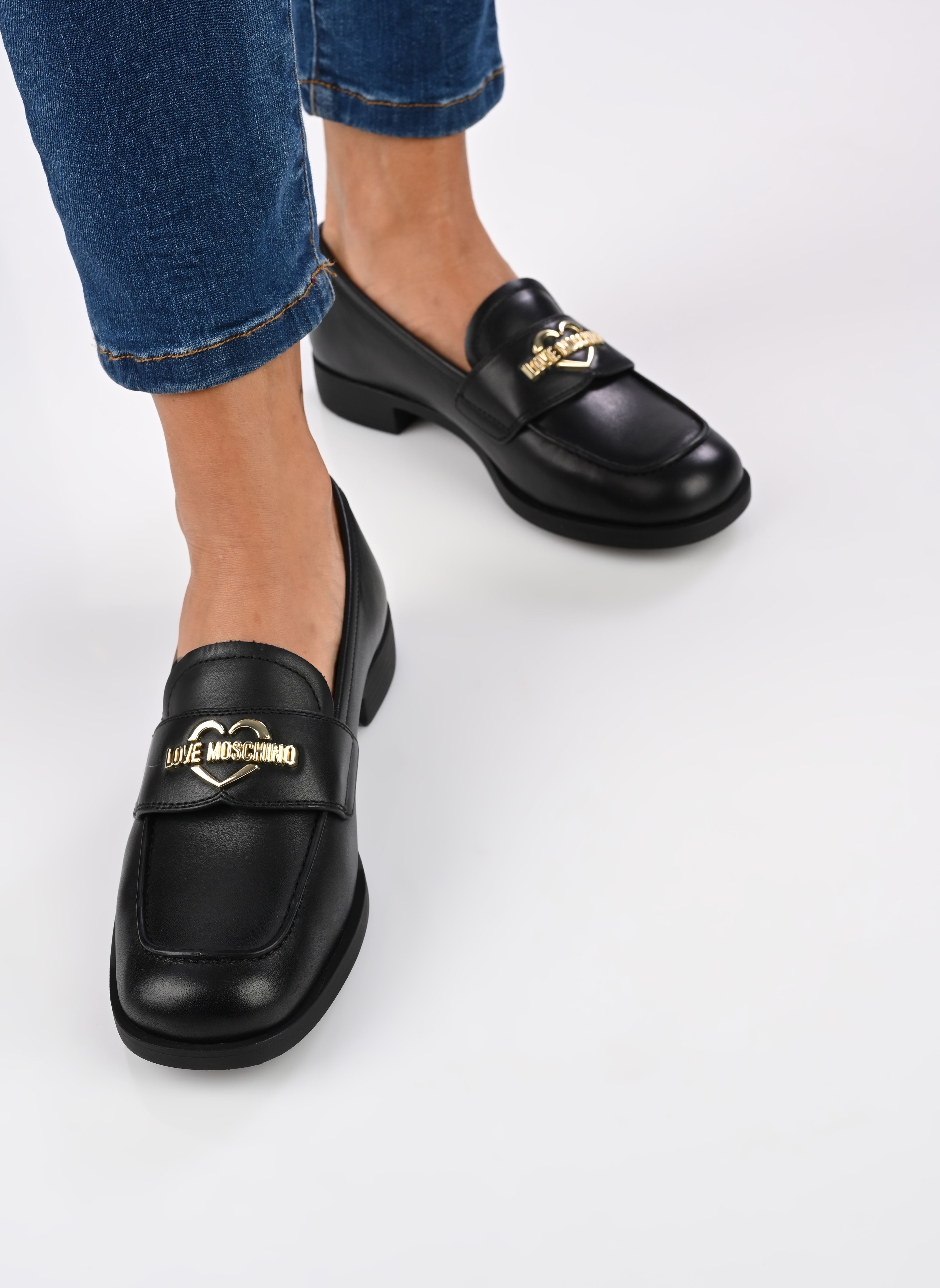 Mocassins LOVELY COLLEGE femme noir Love Moschino Mocassins LOVELY COLLEGE femme noir BLACK