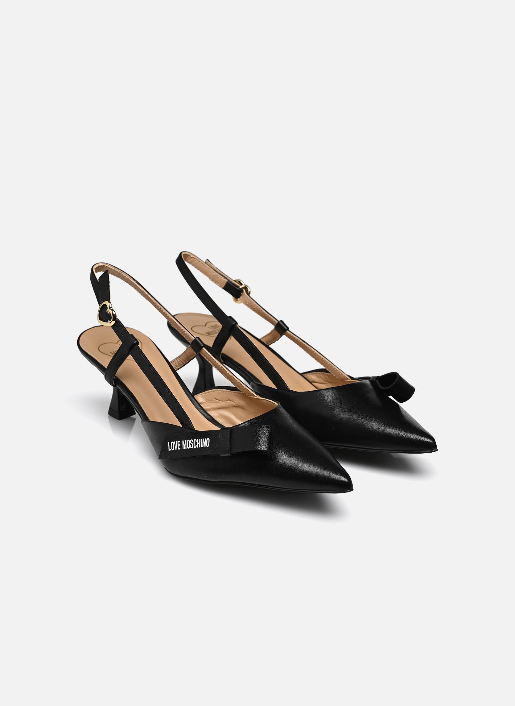 Escarpins à brides FLAT BOW femme noir Love Moschino Escarpins à brides FLAT BOW femme noir BLACK