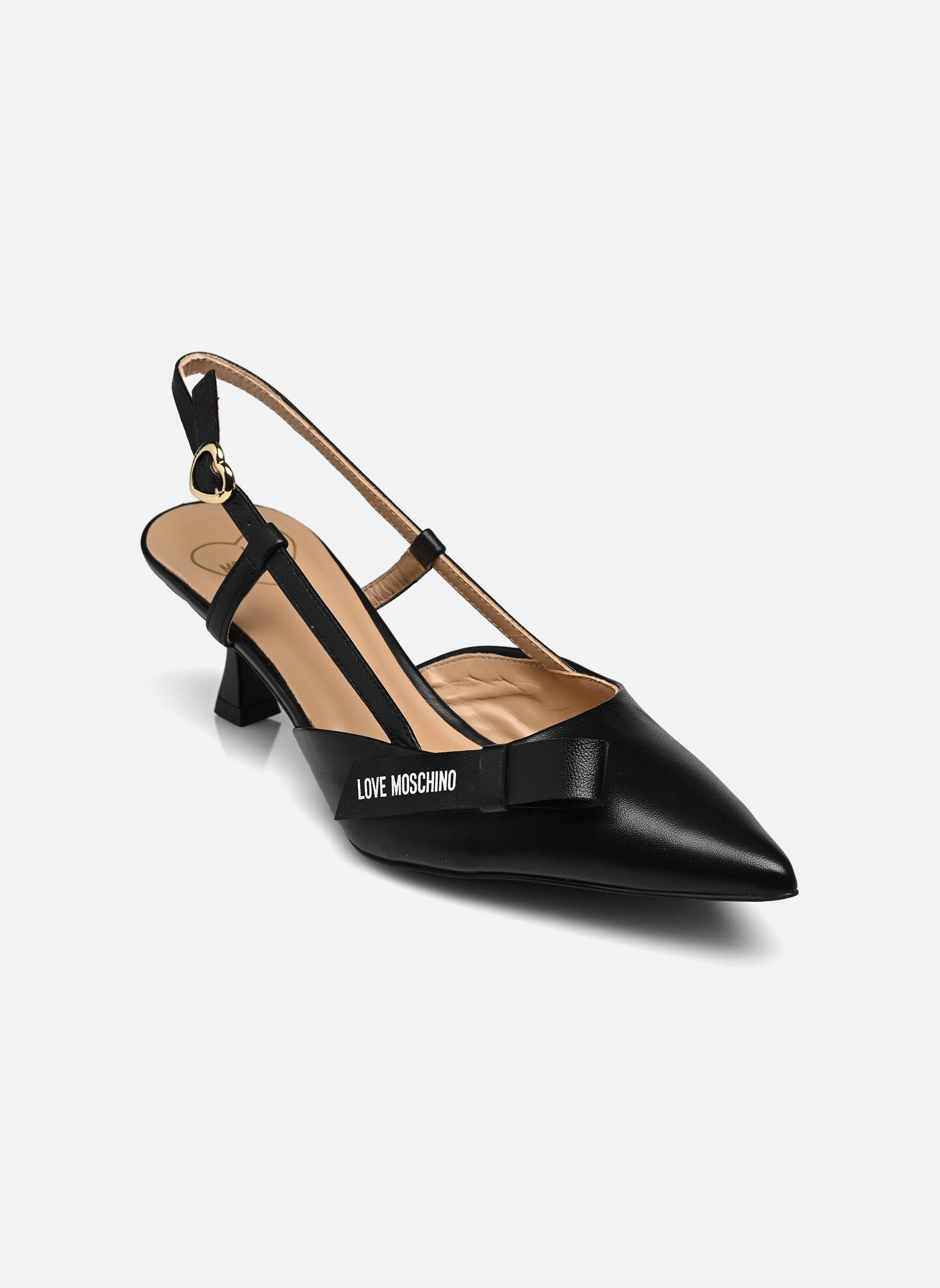 Escarpins à brides FLAT BOW femme noir Love Moschino Escarpins à brides FLAT BOW femme noir BLACK