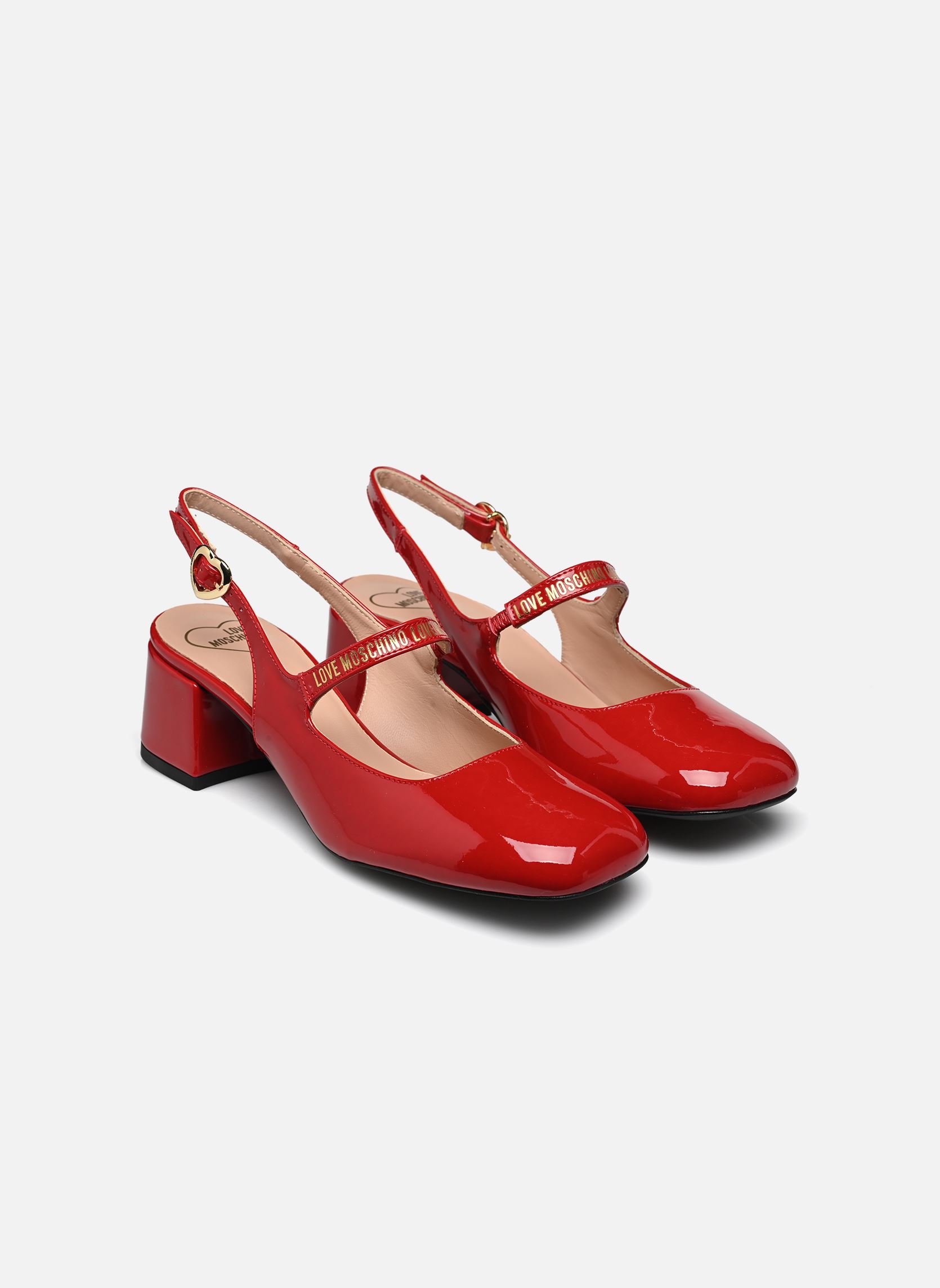 Pumps mit Riemchen MARY JANE damen rot Love Moschino Pumps mit Riemchen MARY JANE damen rot LAKY RED