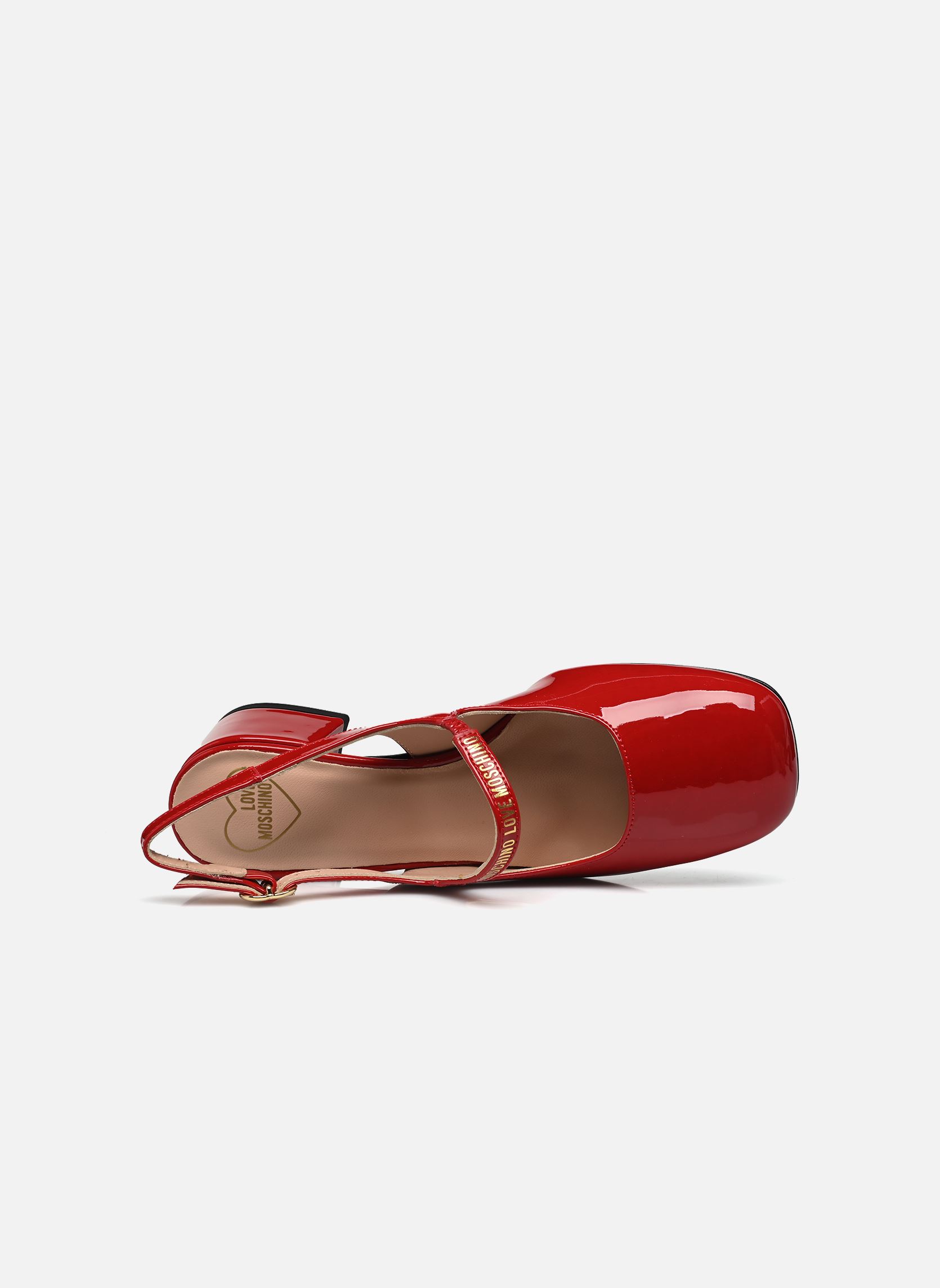 Pumps mit Riemchen MARY JANE damen rot Love Moschino Pumps mit Riemchen MARY JANE damen rot LAKY RED
