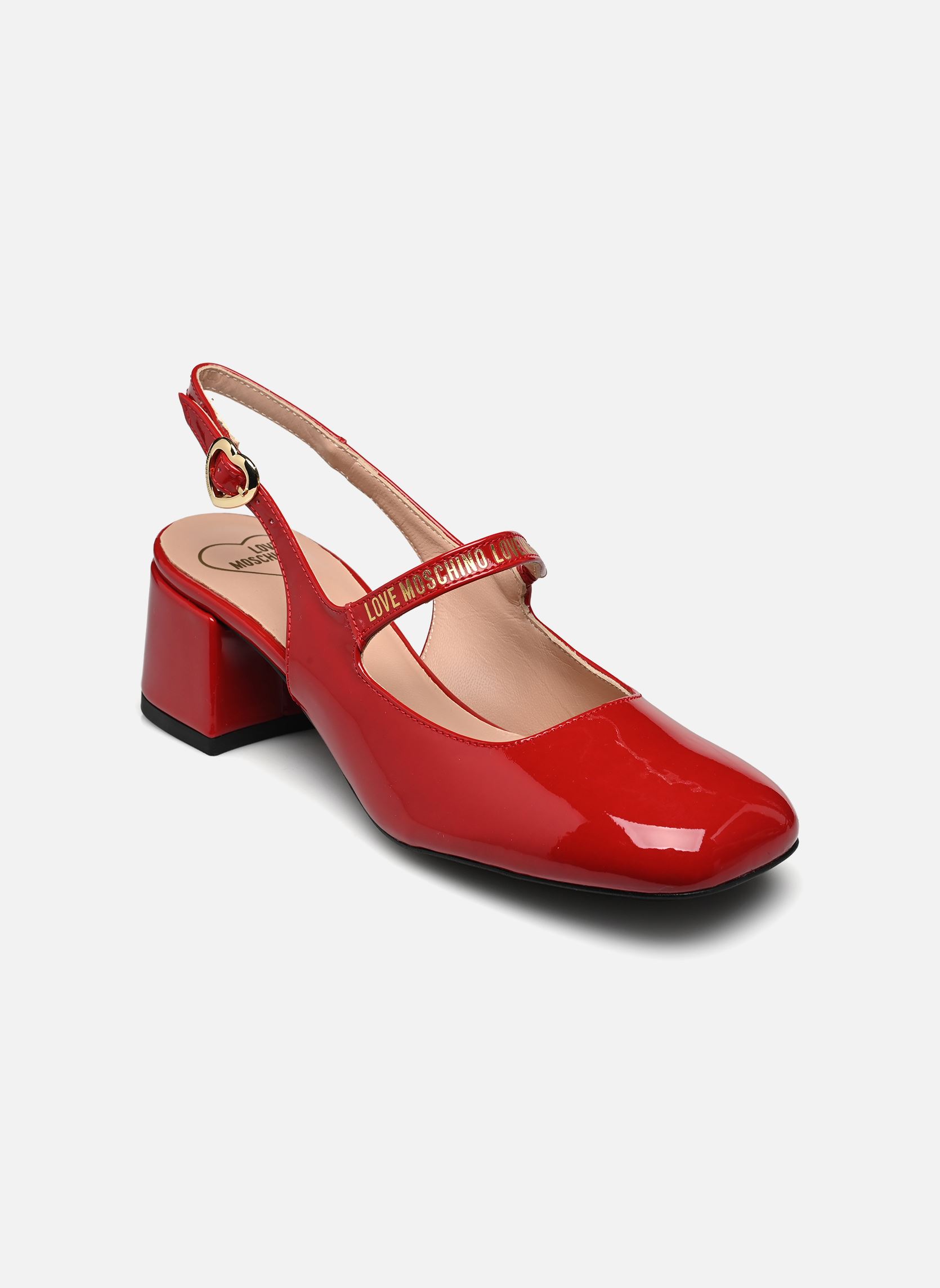 Pumps mit Riemchen MARY JANE damen rot Love Moschino Pumps mit Riemchen MARY JANE damen rot LAKY RED