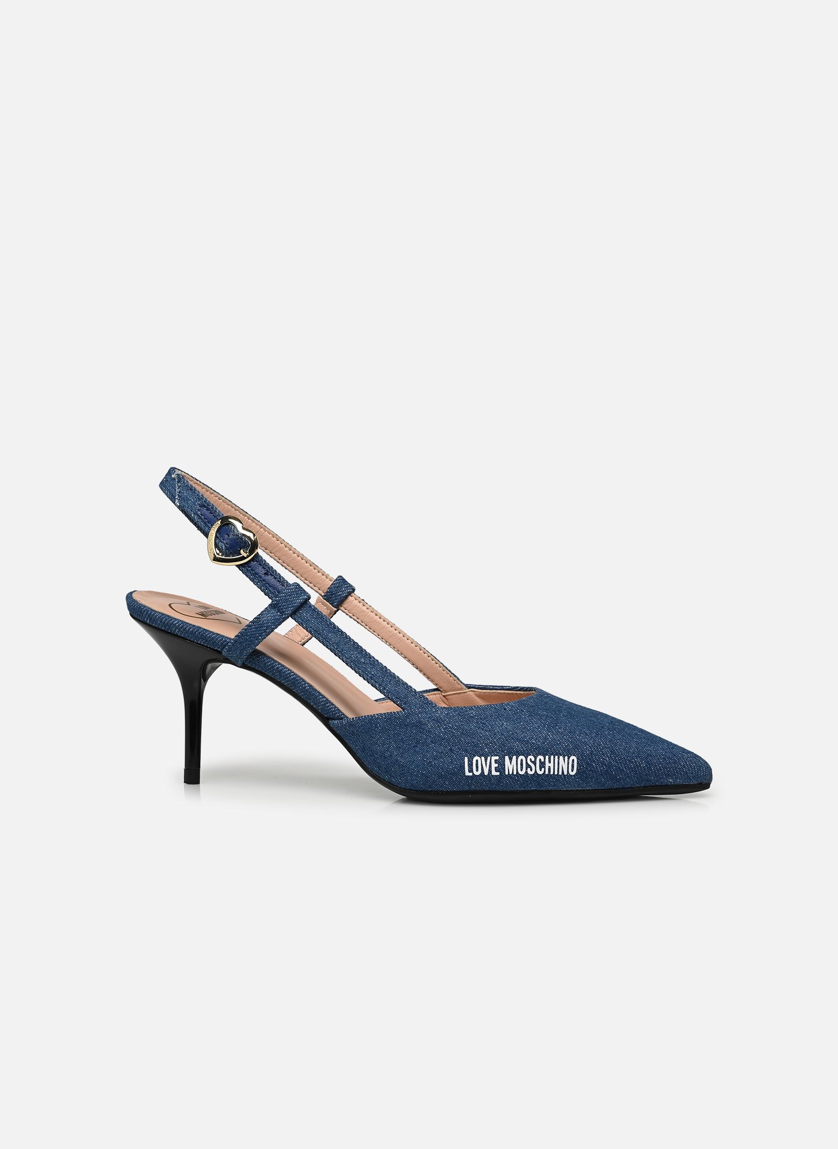 Escarpins à brides RUBBER LOGO femme bleu Love Moschino Escarpins à brides RUBBER LOGO femme bleu LIGHT BLUE