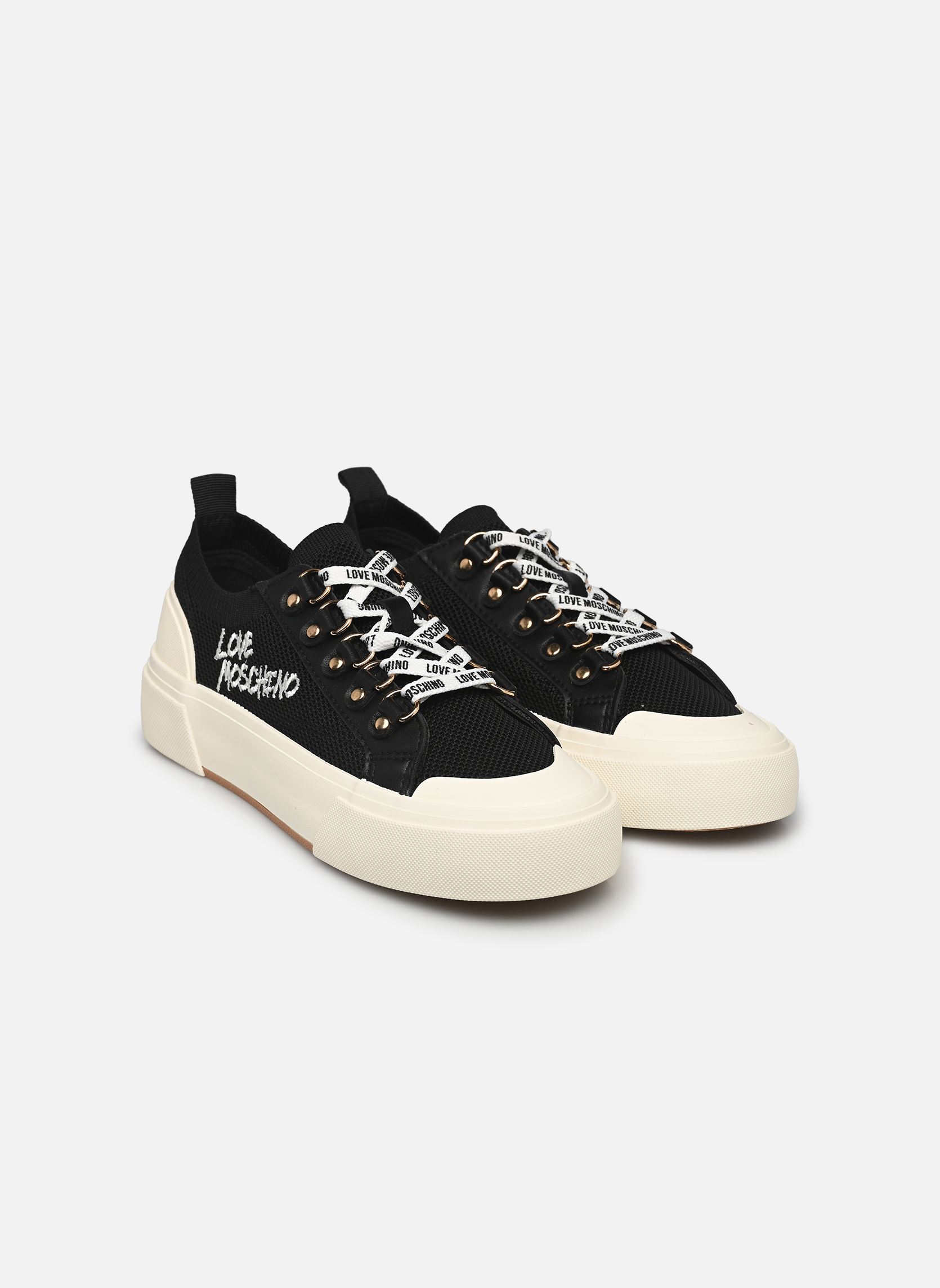Niedrige Sneaker NEW POP LOVE damen schwarz Love Moschino Niedrige Sneaker NEW POP LOVE damen schwarz BLACK/BLACK