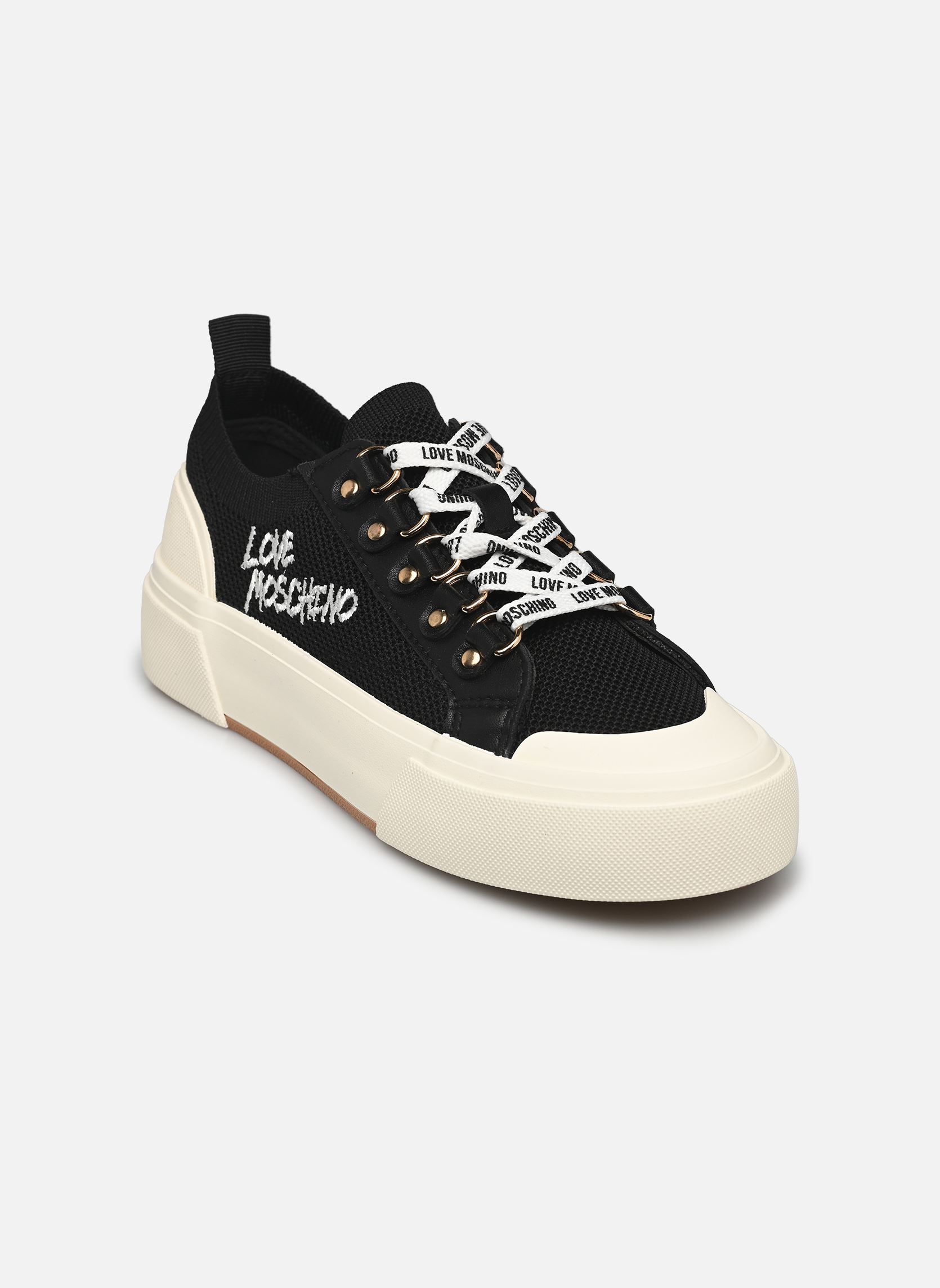 Love Moschino Sneakers Donna Tessuto Nero in Black