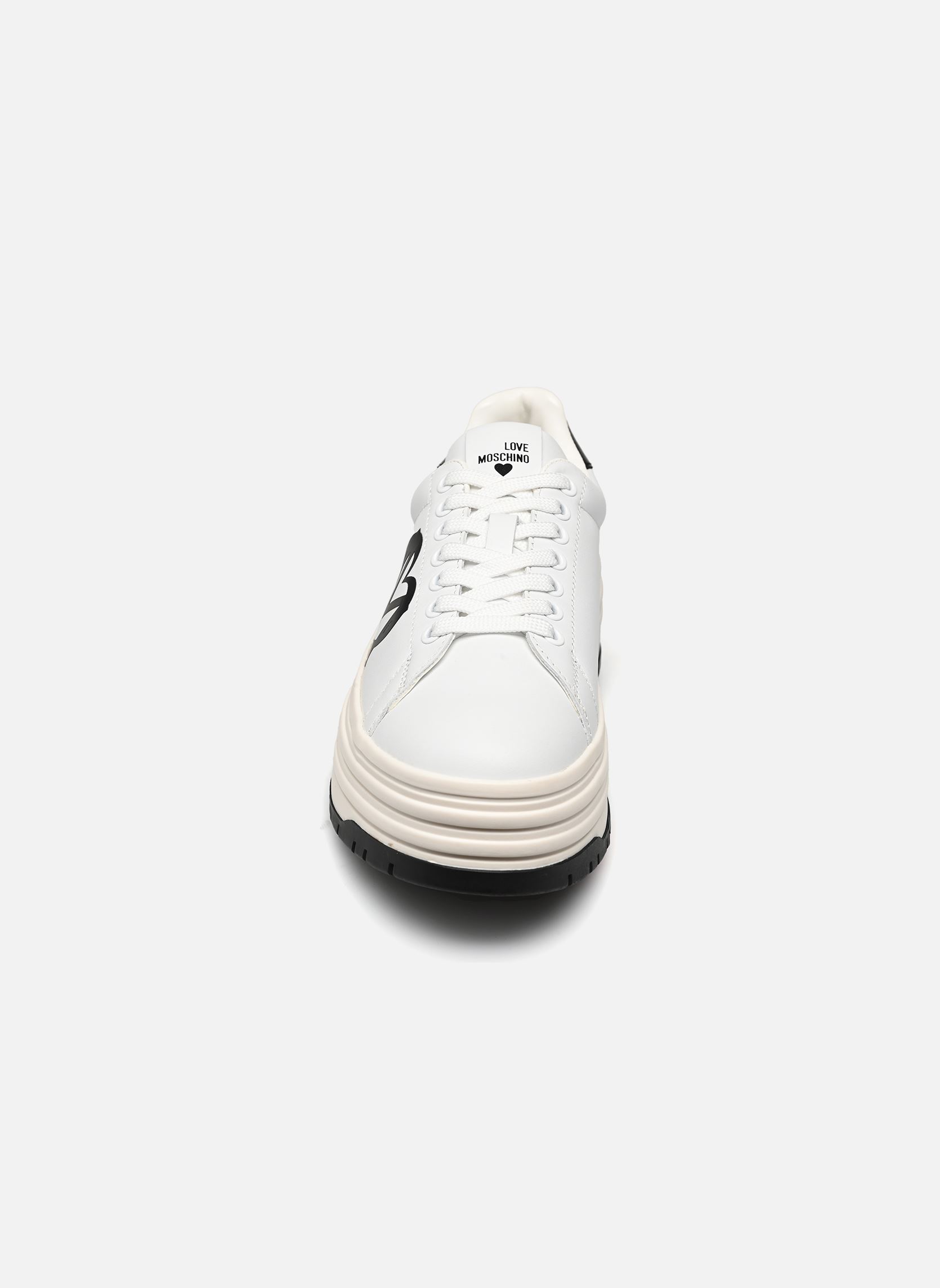 Sneakers basse MULTILAYER donna bianco Love Moschino Sneakers basse MULTILAYER donna bianco WHITE/BLACK