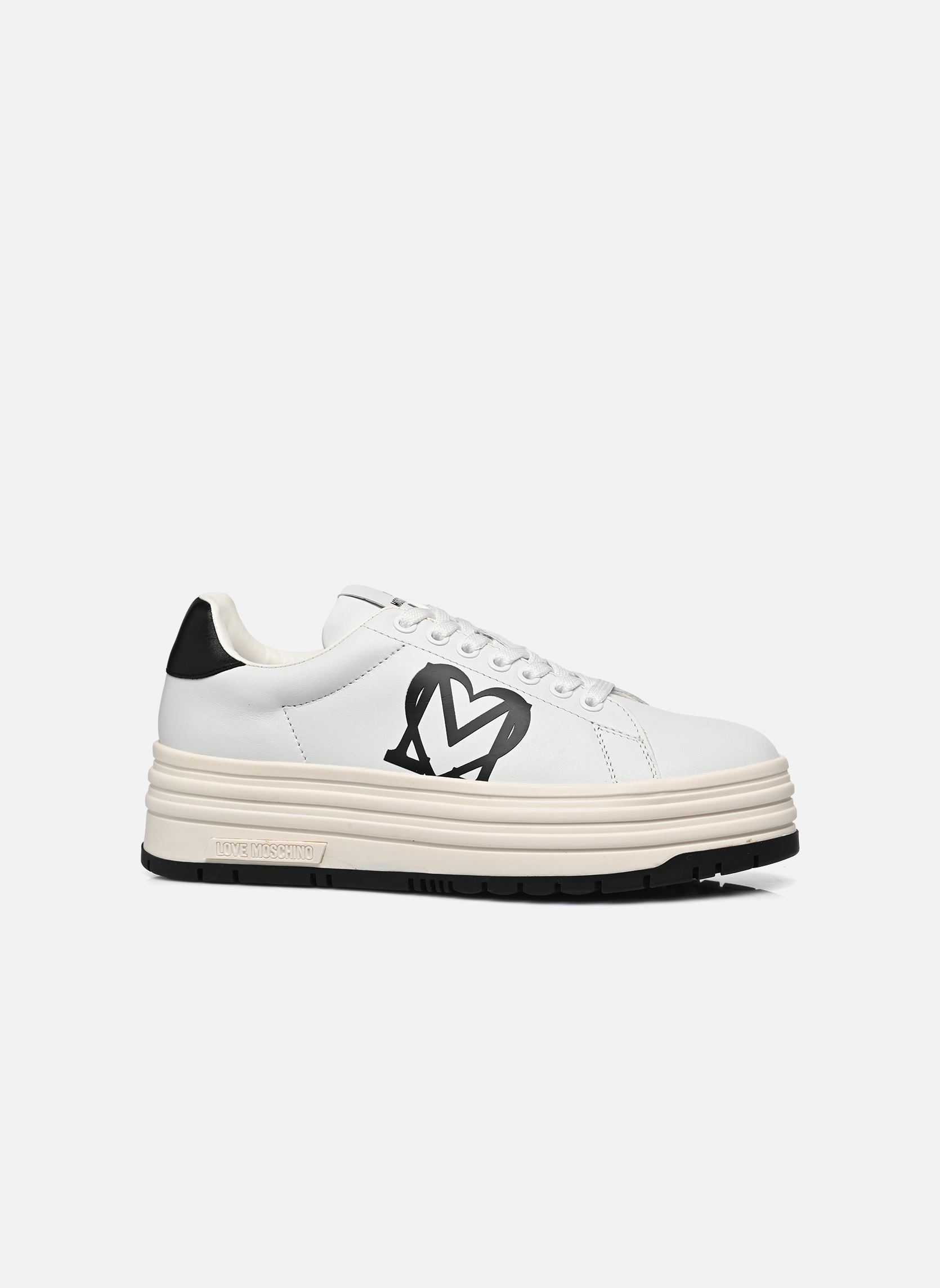 Sneakers basse MULTILAYER donna bianco Love Moschino Sneakers basse MULTILAYER donna bianco WHITE/BLACK