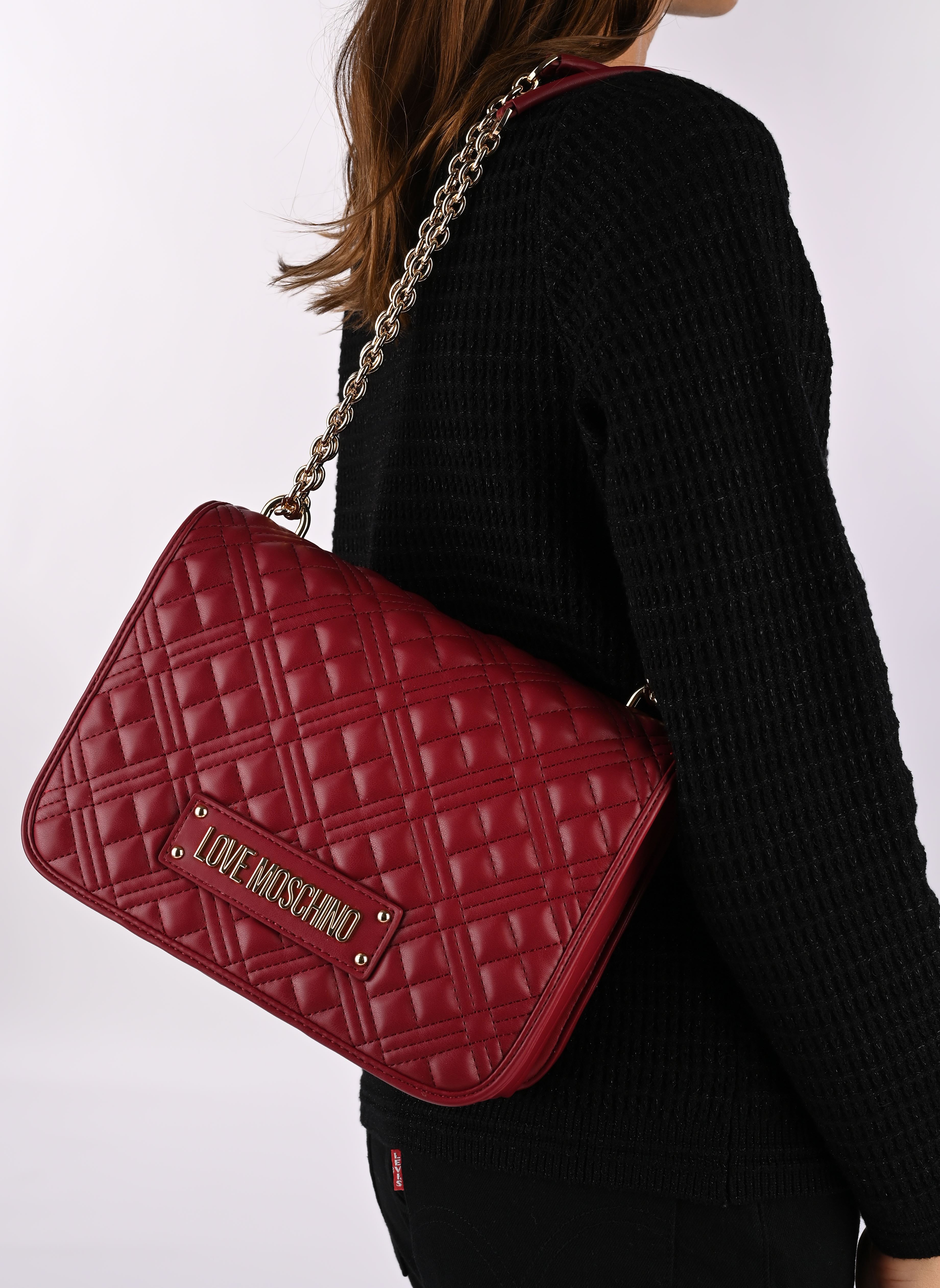 Umhängetaschen QUILTED BAG JC4000PP1L damen bordeaux Love Moschino Umhängetaschen QUILTED BAG JC4000PP1L damen bordeaux WINE