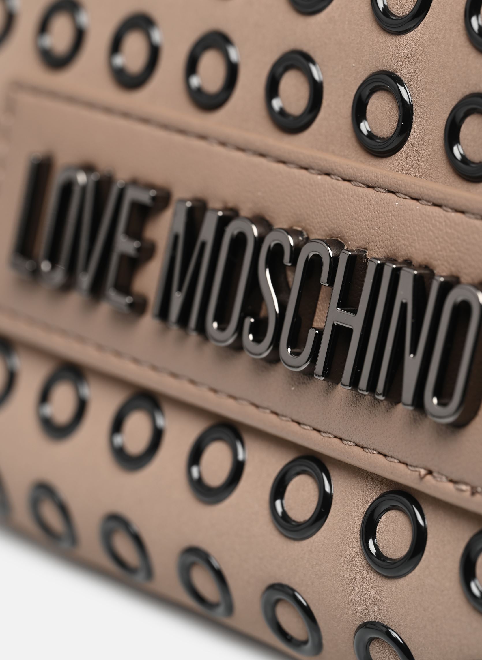 Sacs bandoulière GLAMUP JC4058PP1L femme beige Love Moschino Sacs bandoulière GLAMUP JC4058PP1L femme beige TAUPE/GUN METAL
