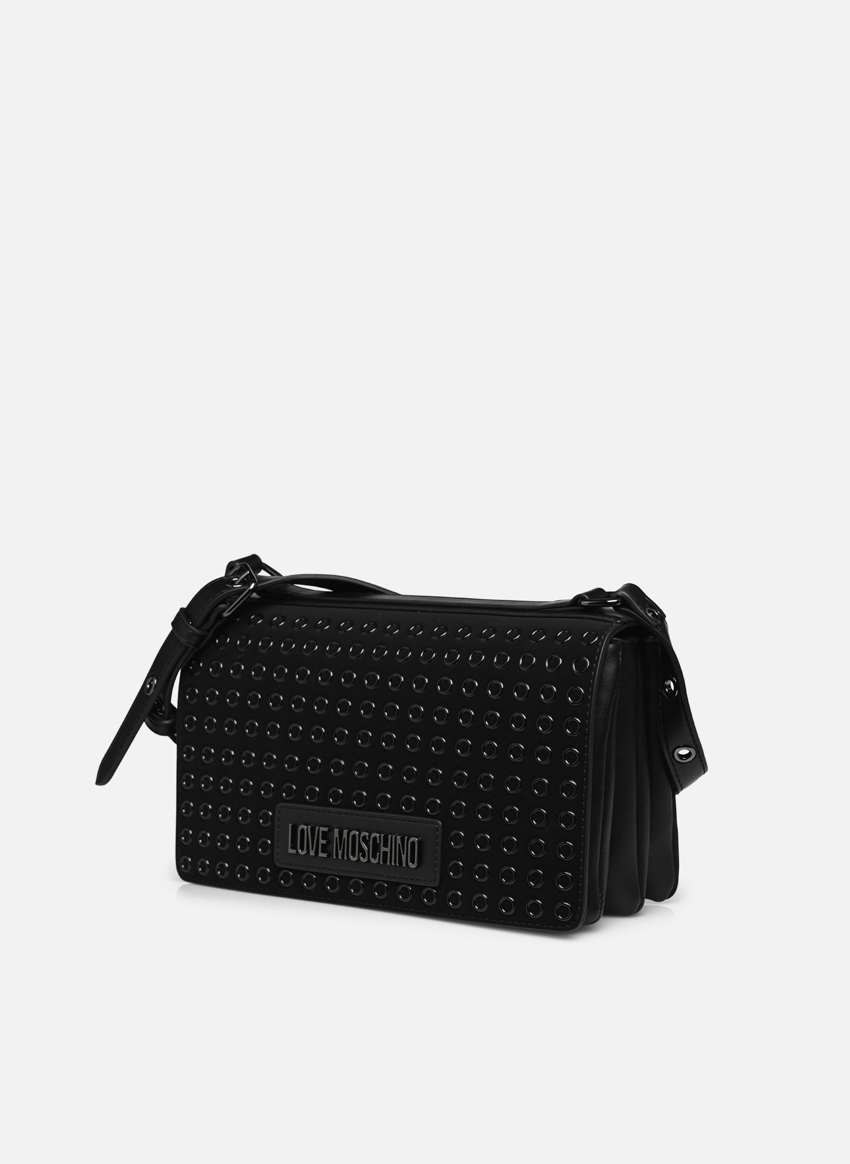 Sacs bandoulière GLAMUP JC4059PP1L femme noir Love Moschino Sacs bandoulière GLAMUP JC4059PP1L femme noir BLACK/GUN METAL