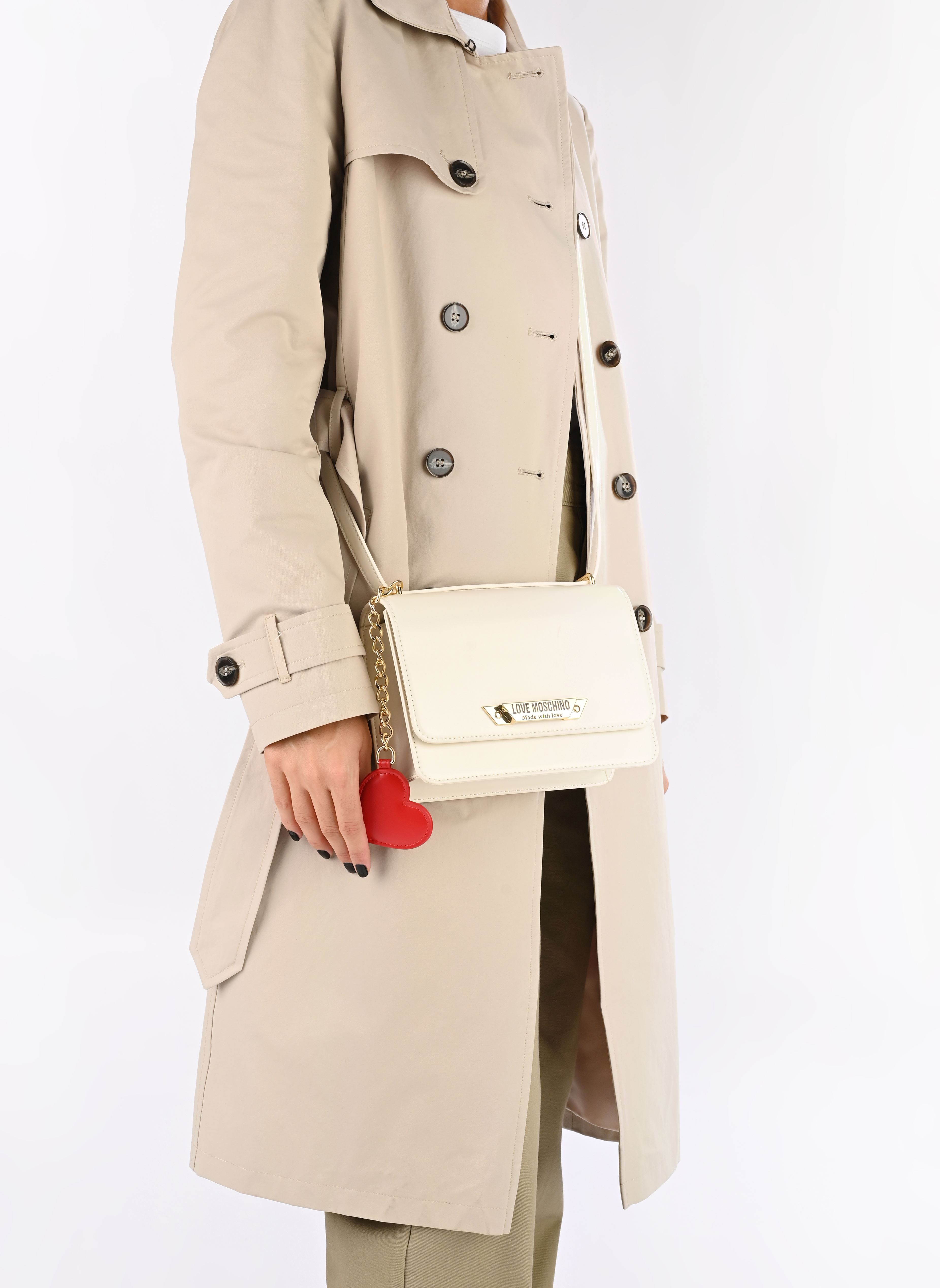 Schoudertassen MADE WITH LOVE JC4139PP1L dames wit Love Moschino Schoudertassen MADE WITH LOVE JC4139PP1L dames wit IVORY