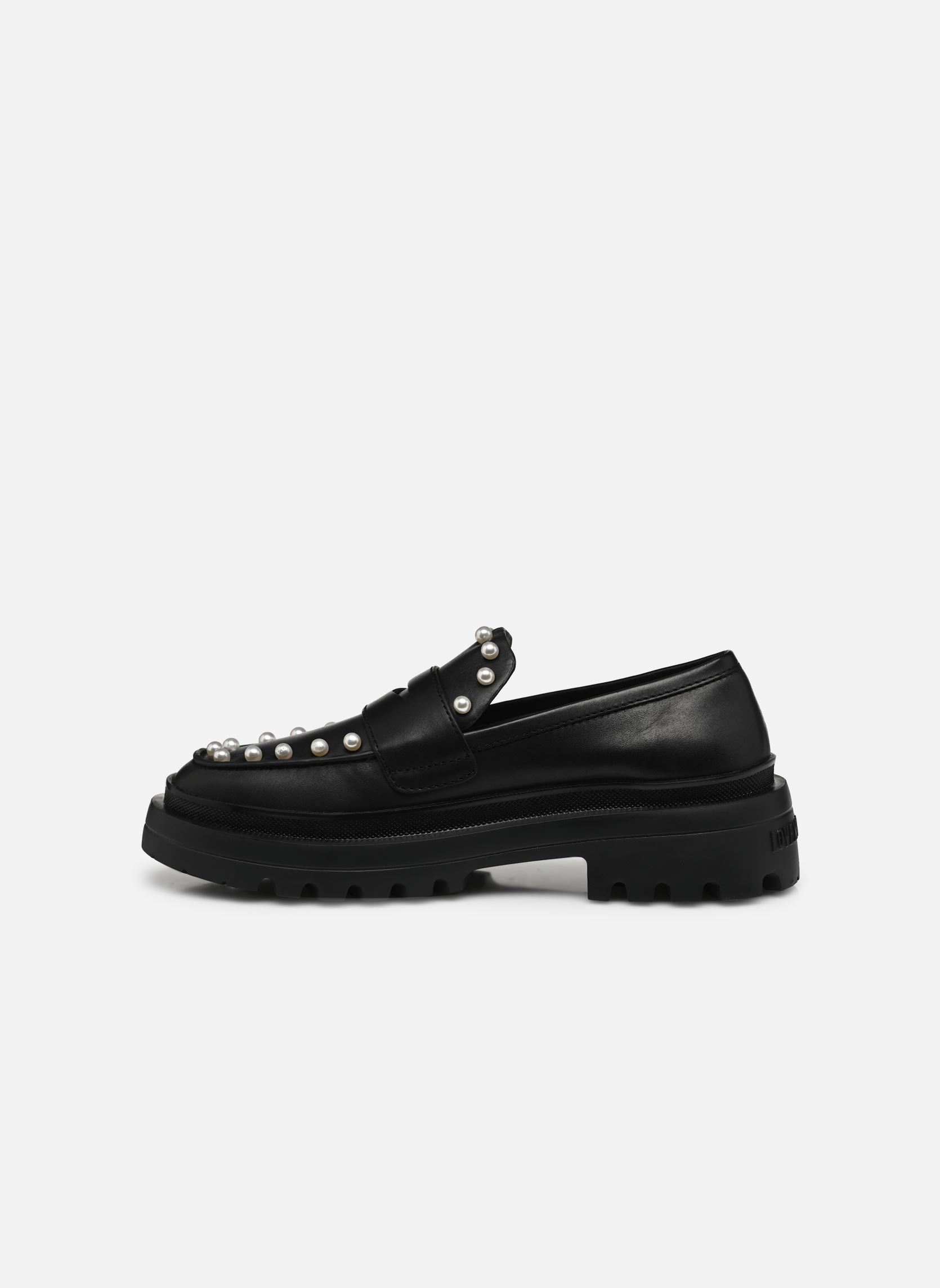 Mocassins HER LOVE JA10425G0L femme noir Love Moschino Mocassins HER LOVE JA10425G0L femme noir BLACK