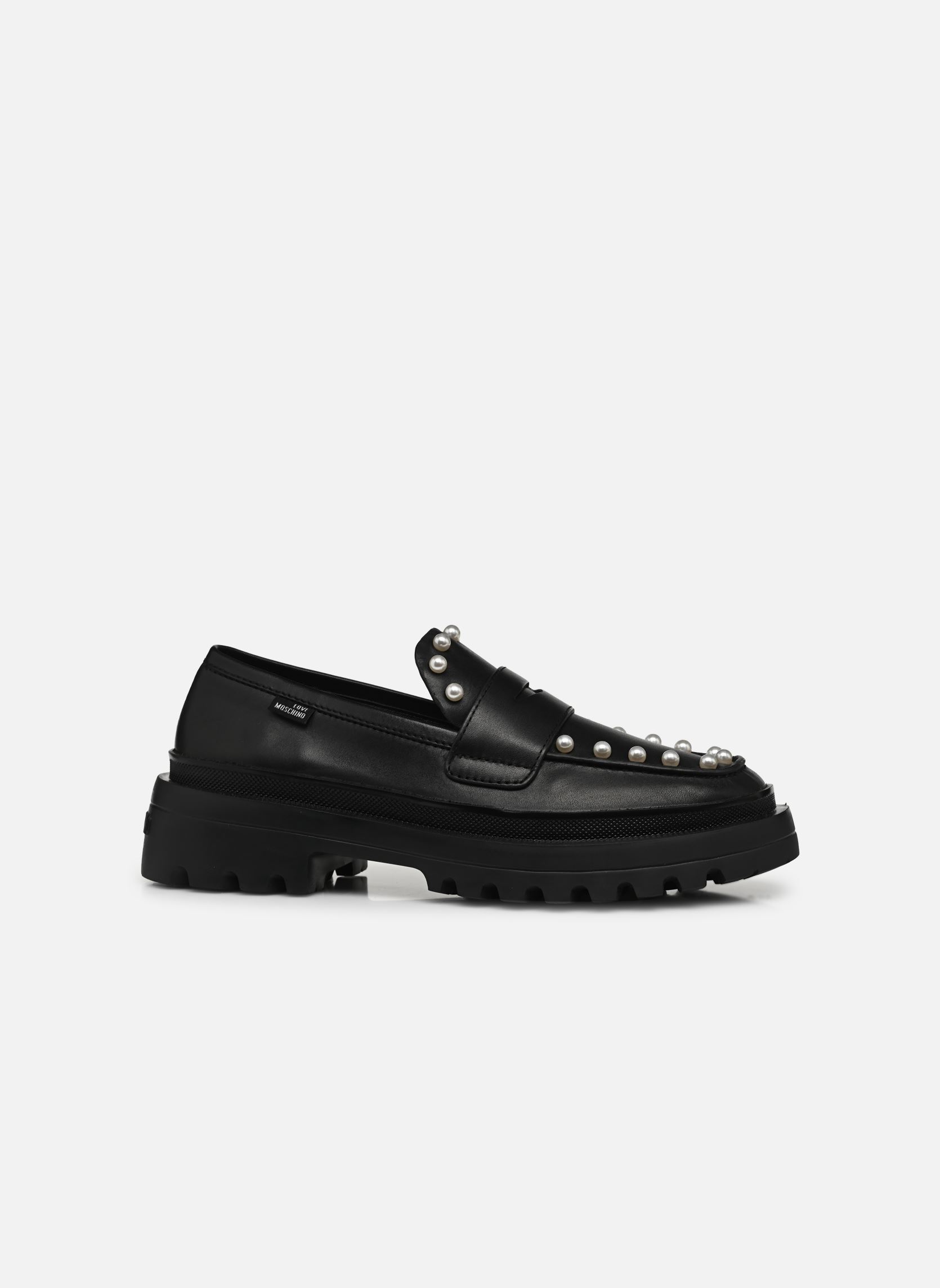 Mocassins HER LOVE JA10425G0L femme noir Love Moschino Mocassins HER LOVE JA10425G0L femme noir BLACK