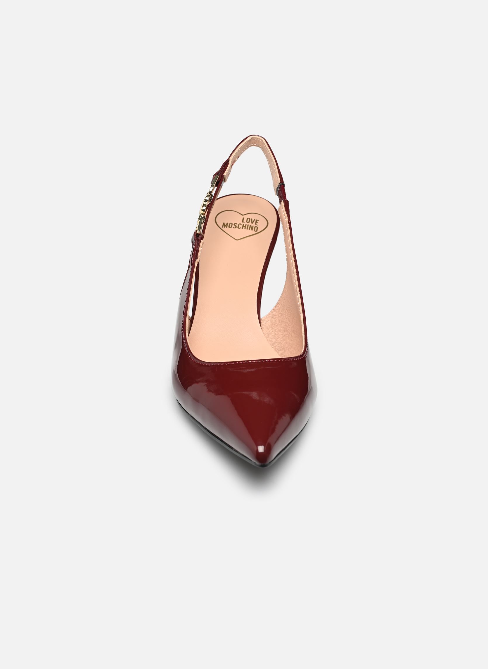 Escarpins à brides LOVE CHAIN-STRAP JA10487G0L femme bordeaux Love Moschino Escarpins à brides LOVE CHAIN-STRAP JA10487G0L femme bordeaux BURGUNDY