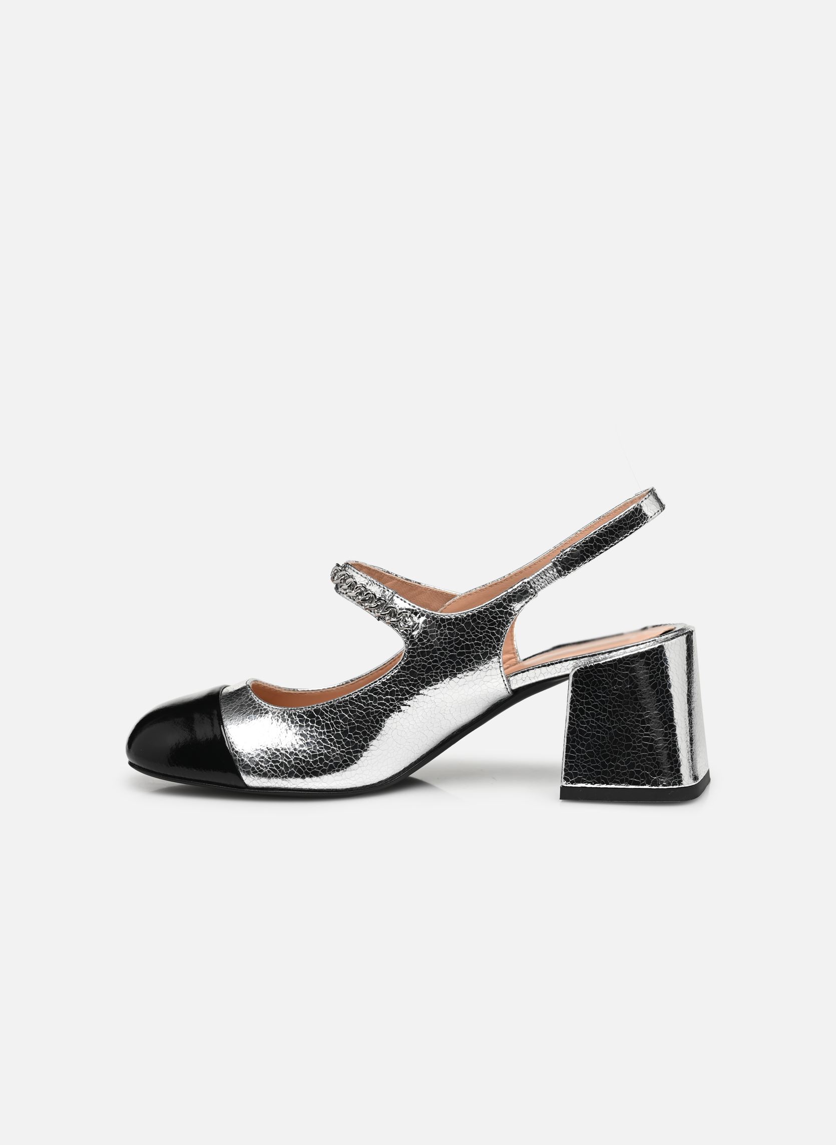 Pumps mit Riemchen LOVE MOSCHINO MARY JANE JA10557G0L damen silber Love Moschino Pumps mit Riemchen LOVE MOSCHINO MARY JANE JA10557G0L damen silber SILVER/BLACK