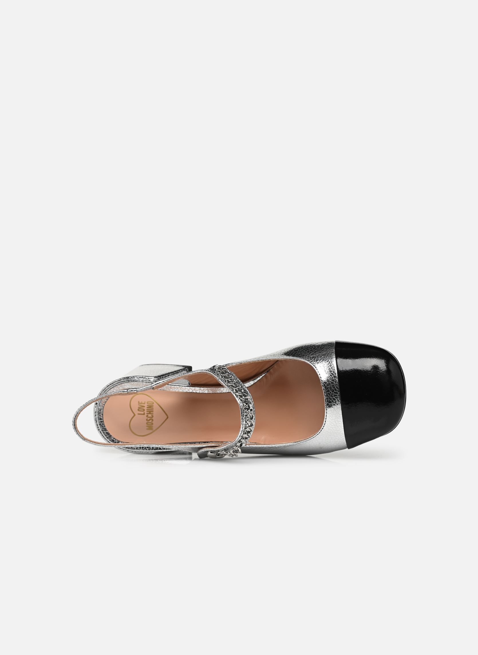 Pumps mit Riemchen LOVE MOSCHINO MARY JANE JA10557G0L damen silber Love Moschino Pumps mit Riemchen LOVE MOSCHINO MARY JANE JA10557G0L damen silber SILVER/BLACK