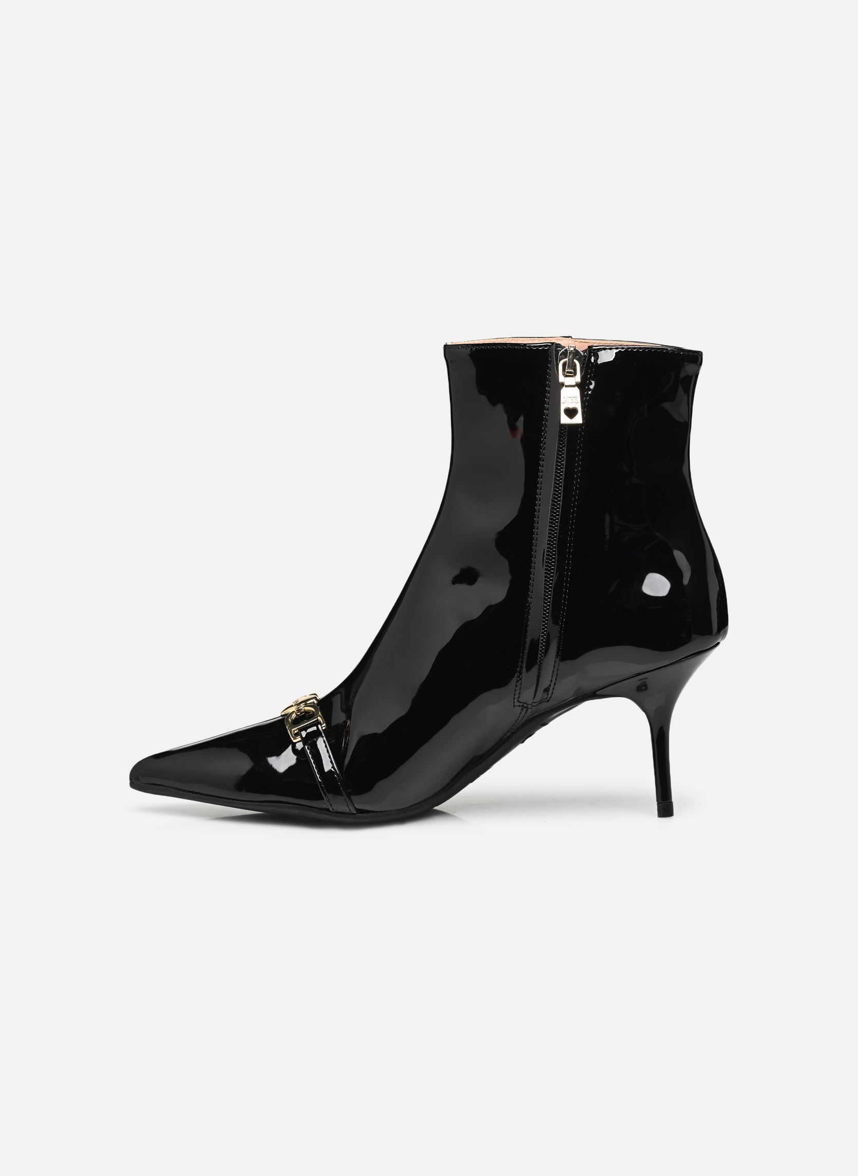 Enkellaarzen en boots LOVE CHAIN-STRAP JA21107G0L dames zwart Love Moschino Enkellaarzen en boots LOVE CHAIN-STRAP JA21107G0L dames zwart BLACK