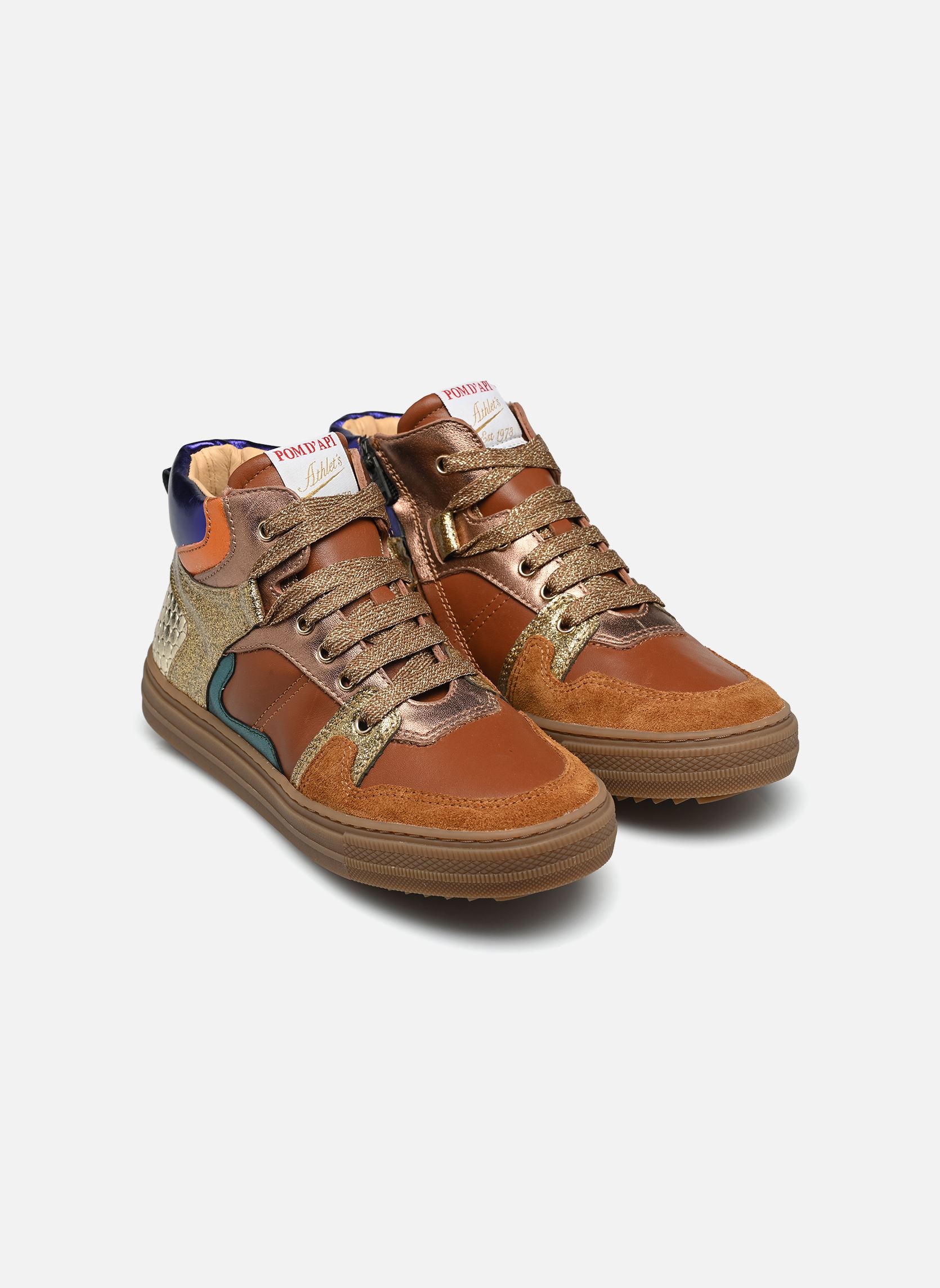 Sneaker SWAG BACK STRAP mädchen mehrfarbig Pom d Api Sneaker SWAG BACK STRAP mädchen mehrfarbig DK CAMEL