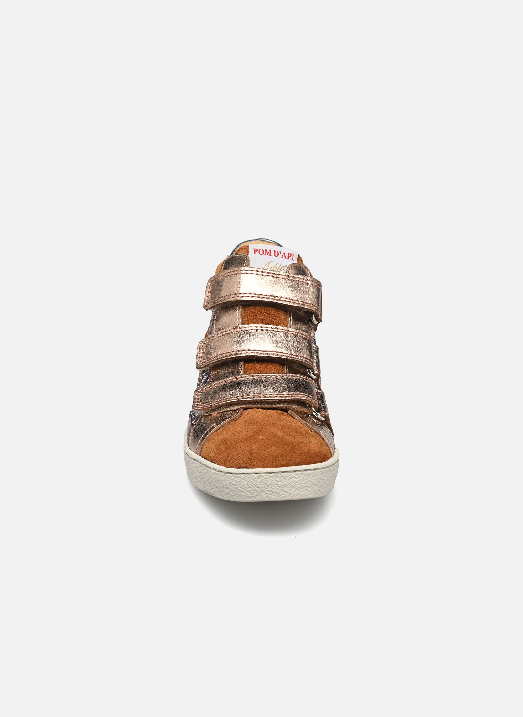 Baskets hautes TOP TOUCH EASY fille marron Pom d Api Baskets hautes TOP TOUCH EASY fille marron CARAMEL