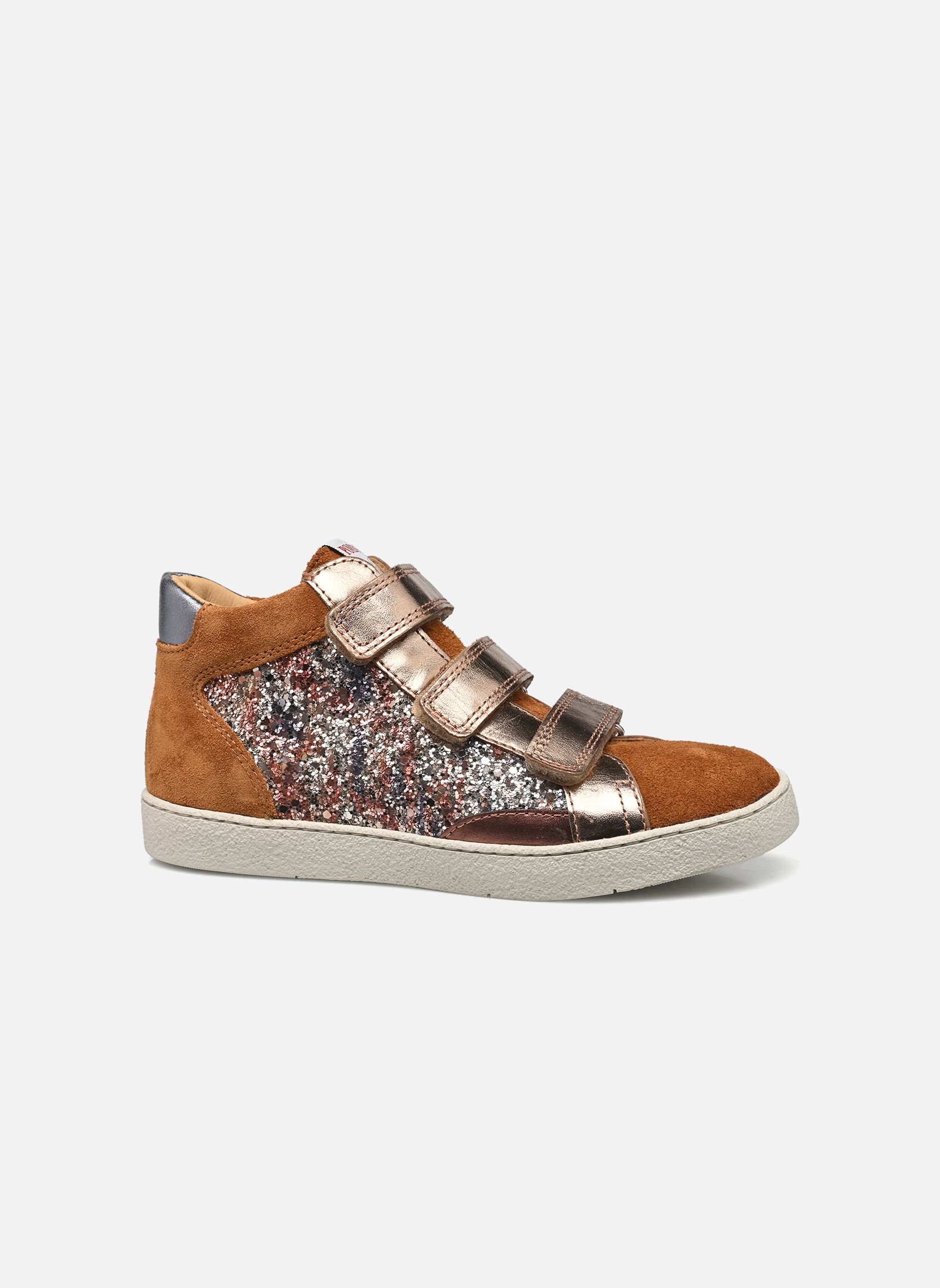 Baskets hautes TOP TOUCH EASY fille marron Pom d Api Baskets hautes TOP TOUCH EASY fille marron CARAMEL